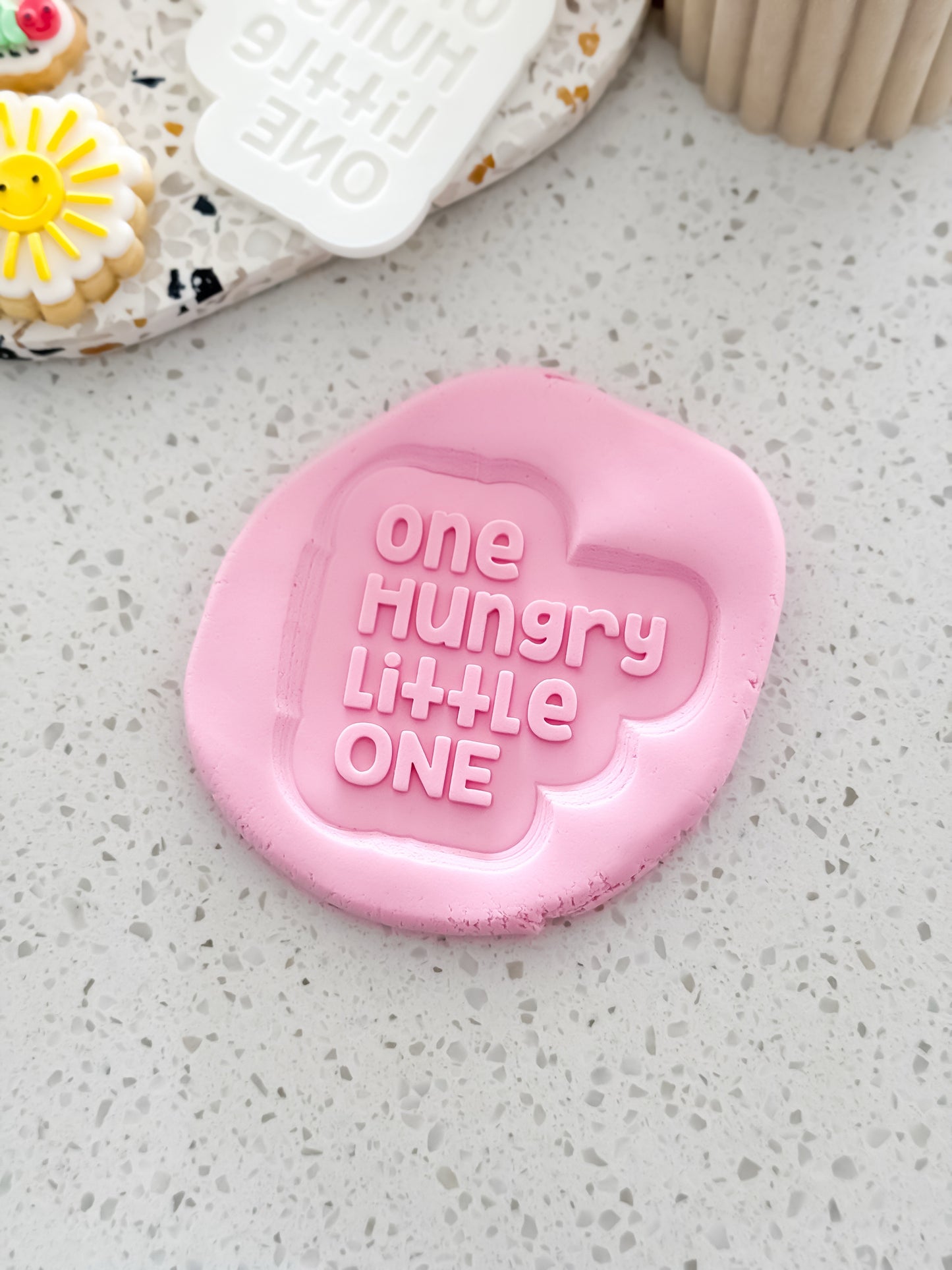 One Hungry Little One (Caterpillar) Stamp & Cutter - Perfect for Fondant & Sugar Cookies