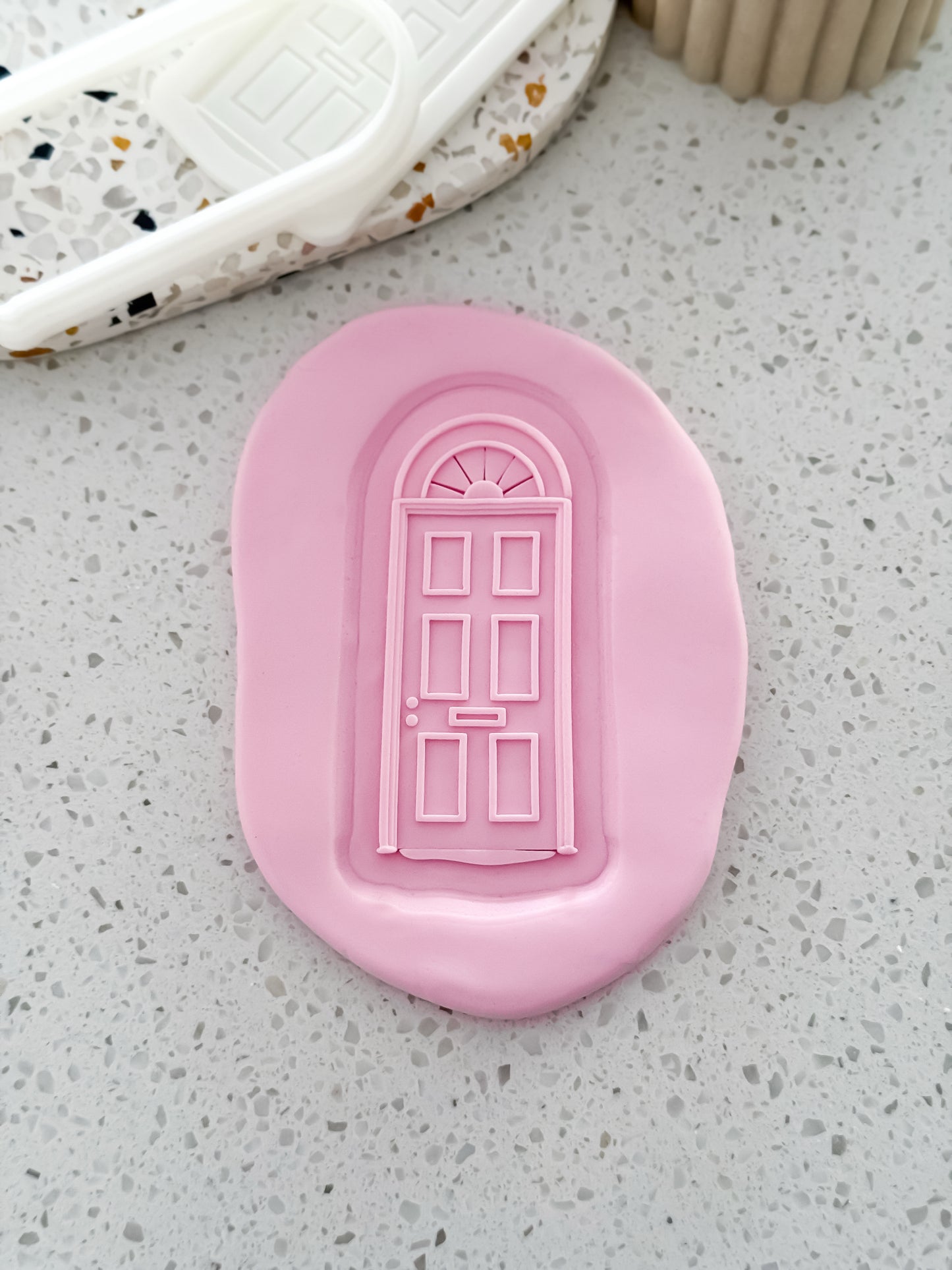 Christmas Door Stamp & Cutter - Perfect for Fondant & Sugar Cookies