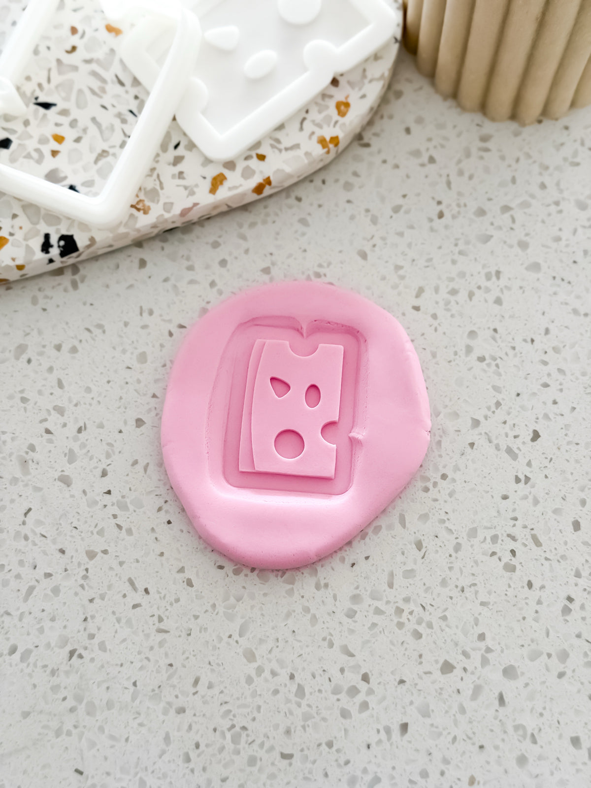 Mini Cheese (Caterpillar) Stamp & Cutter - Perfect for Fondant & Sugar Cookies
