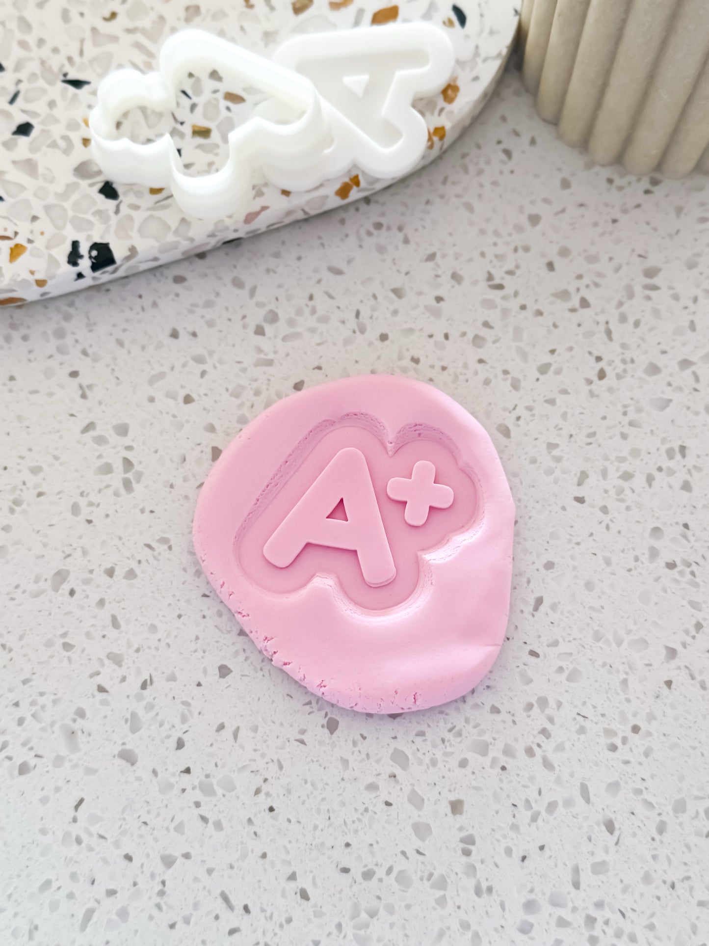 Mini A+ Stamp & Cutter - Perfect for Fondant & Sugar Cookies