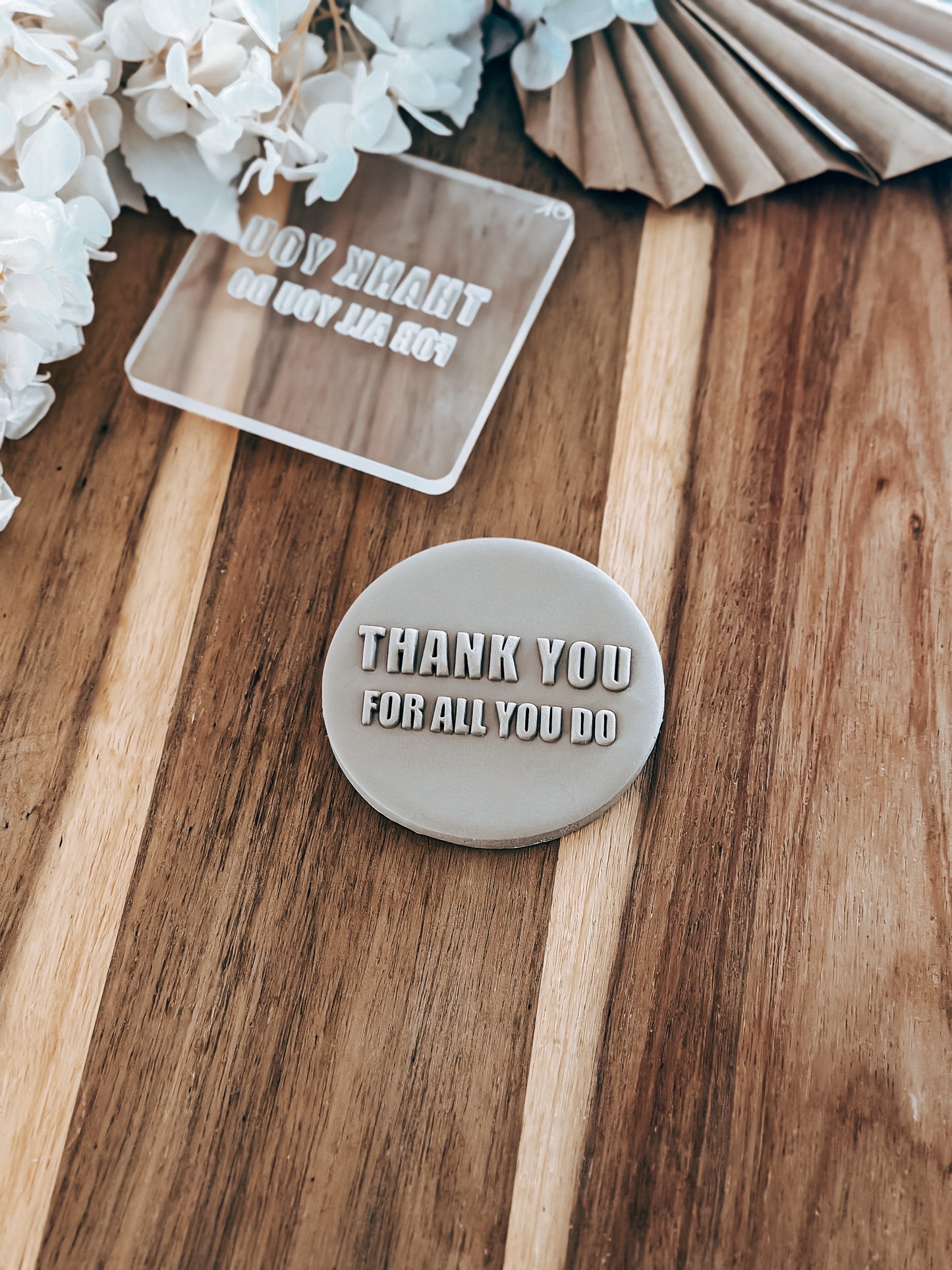 Thank you for all you do 'UP' - Cookie Stamp - Ideal for Fondant & Sugar Cookies