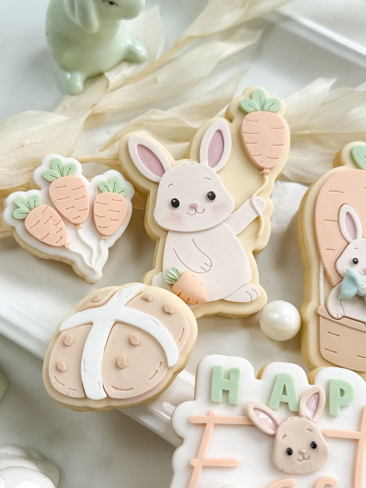 Sunny Bunny (Carrot Balloon) - Cookie Stamp and Cutter