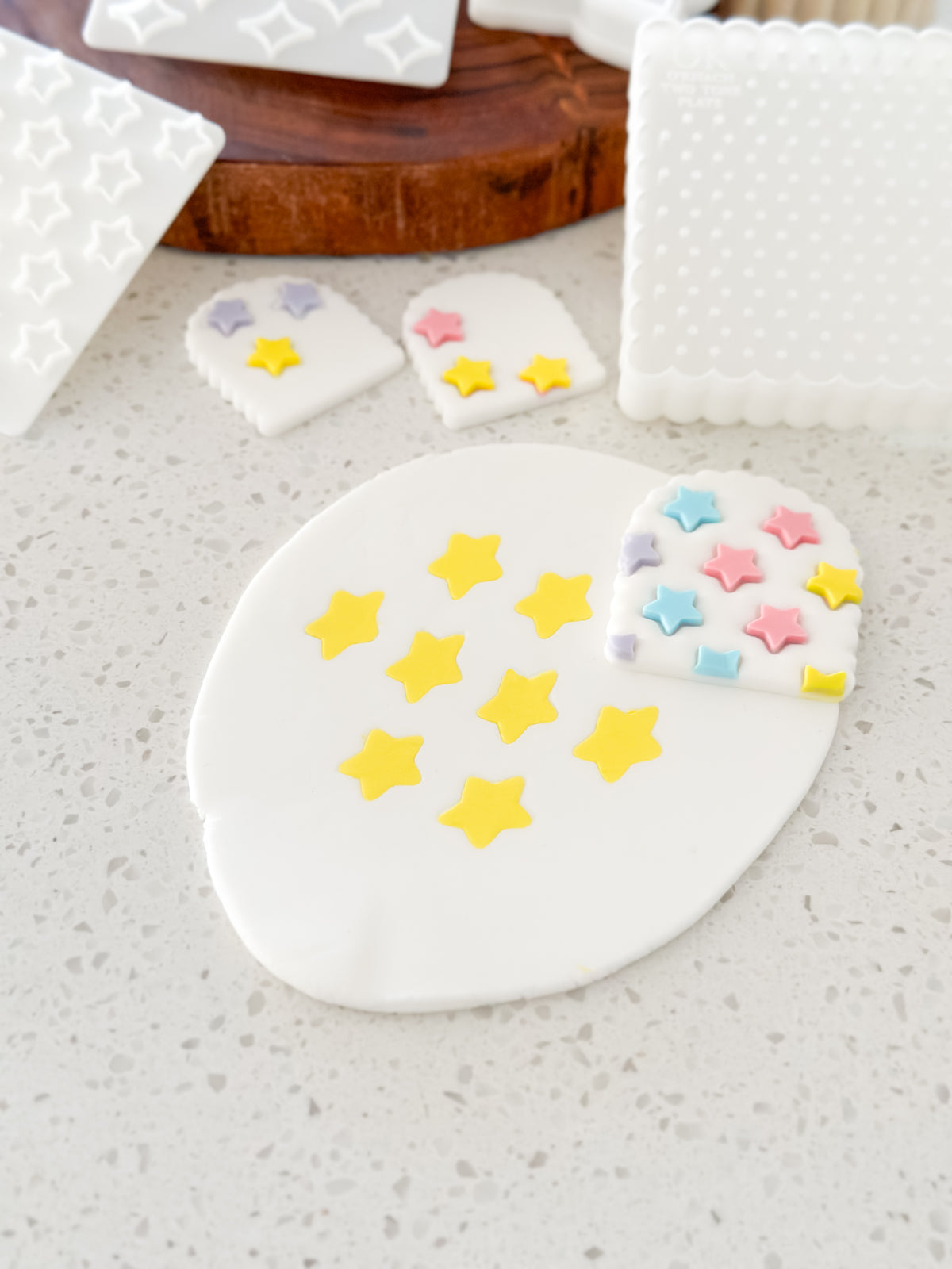 Star Pattern - Cookie Stamp - Ideal for Fondant & Sugar Cookies