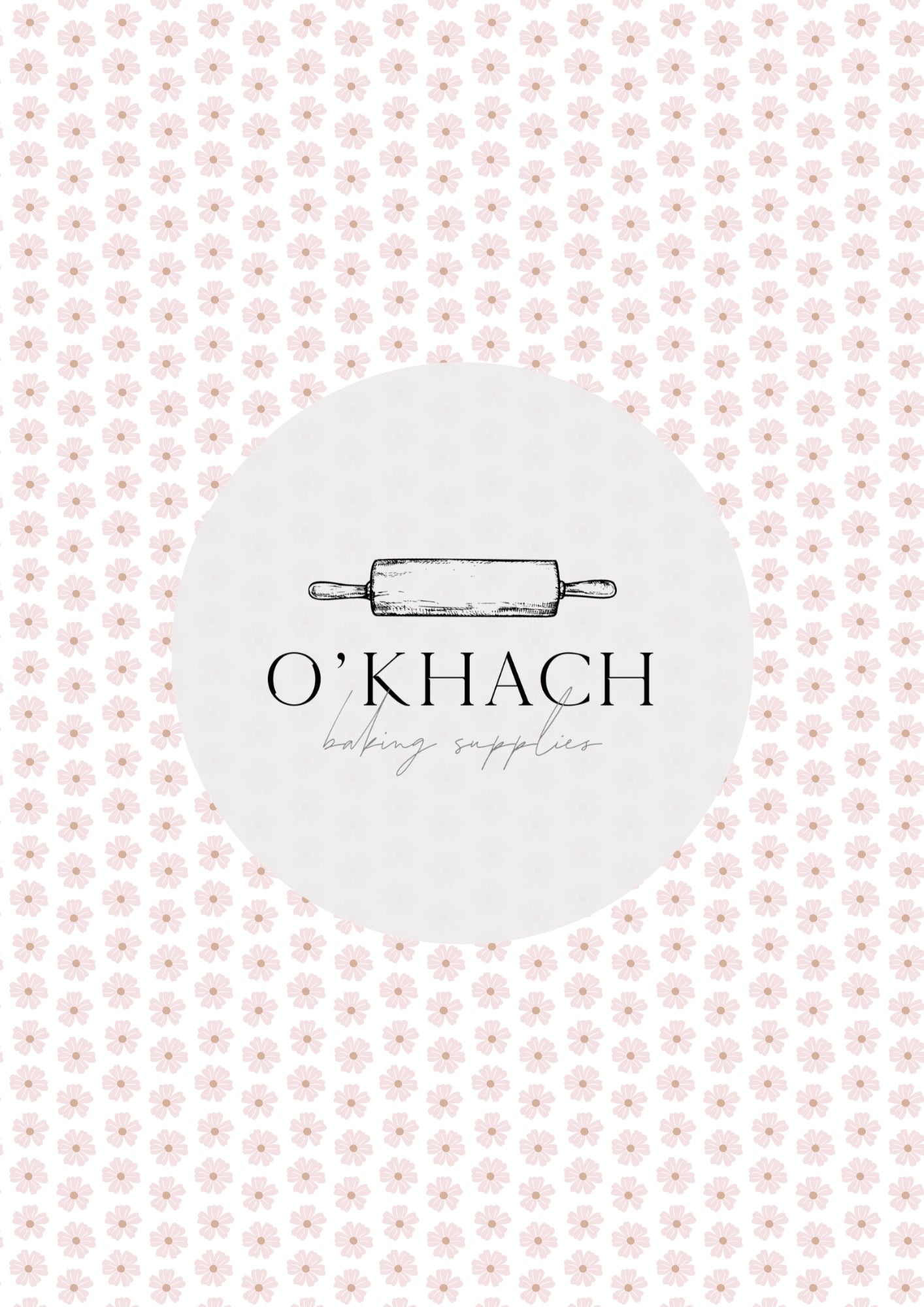 Bunny Garden Pattern - Edible Image – A4 Cake Topper & Cupcake Decoration