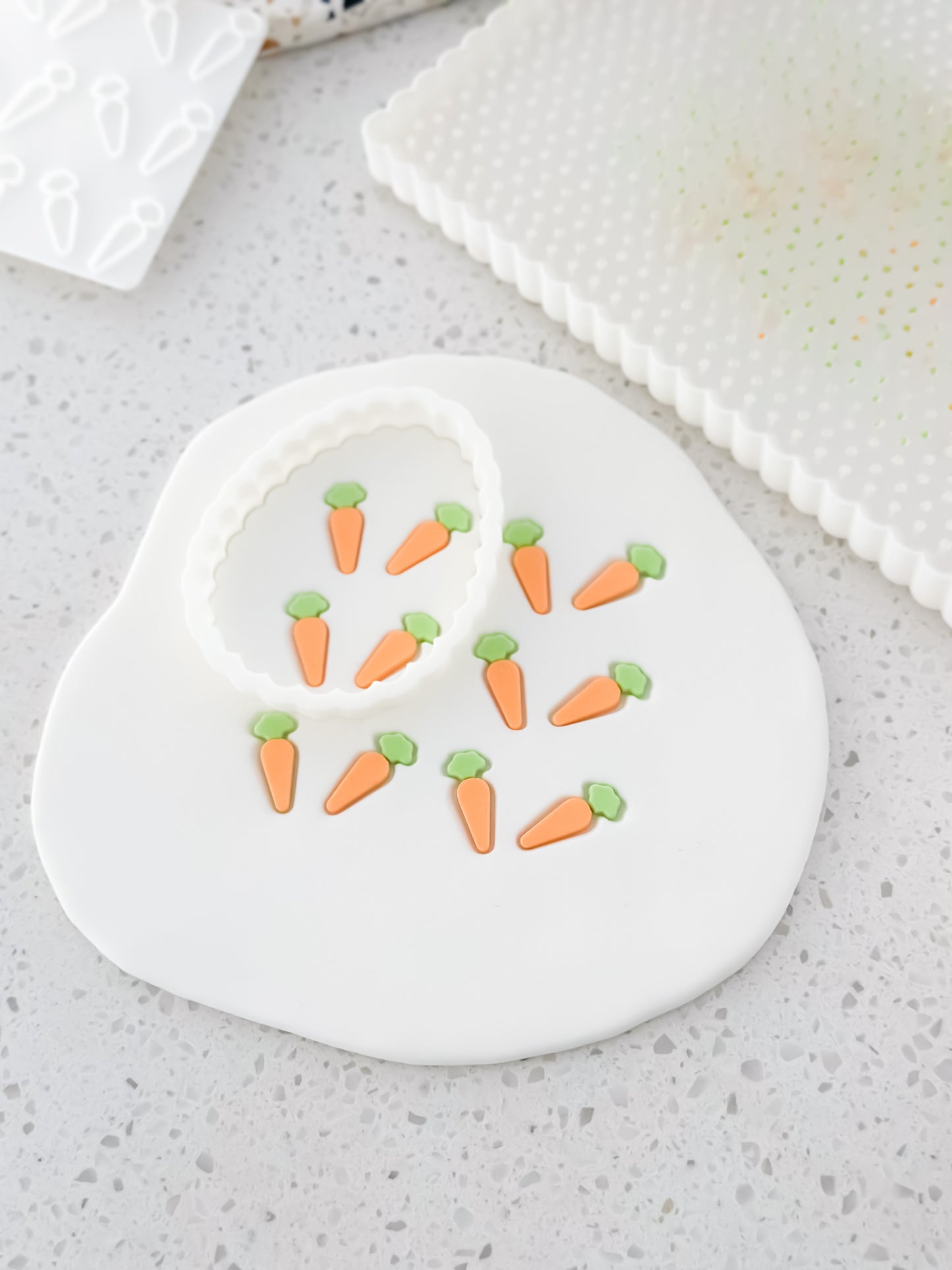Carrot Pattern - Cookie Stamp - Ideal for Fondant & Sugar Cookies