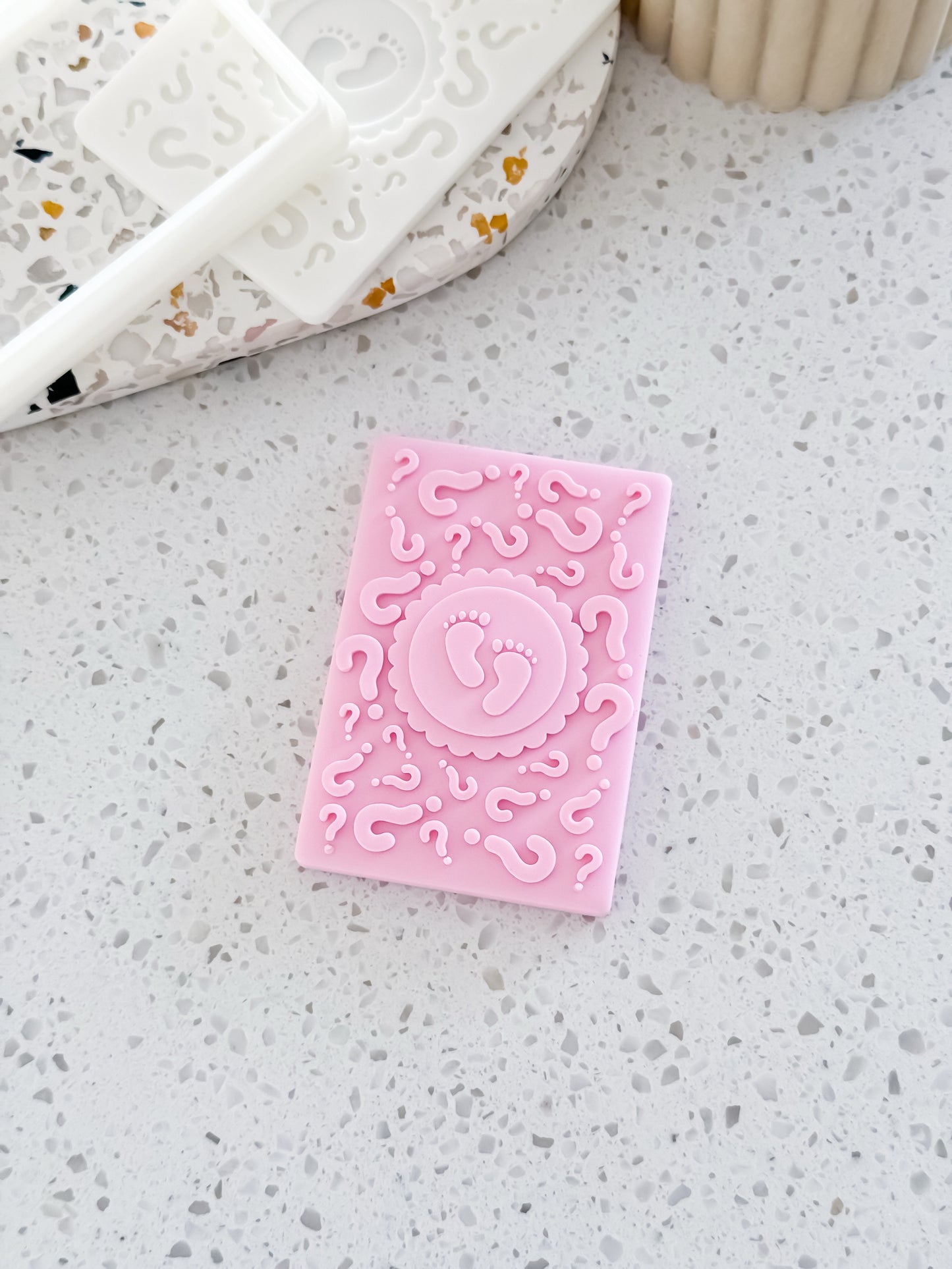 Tiny Toes Gender Reveal Stamp & Cutter - Perfect for Fondant & Sugar Cookies