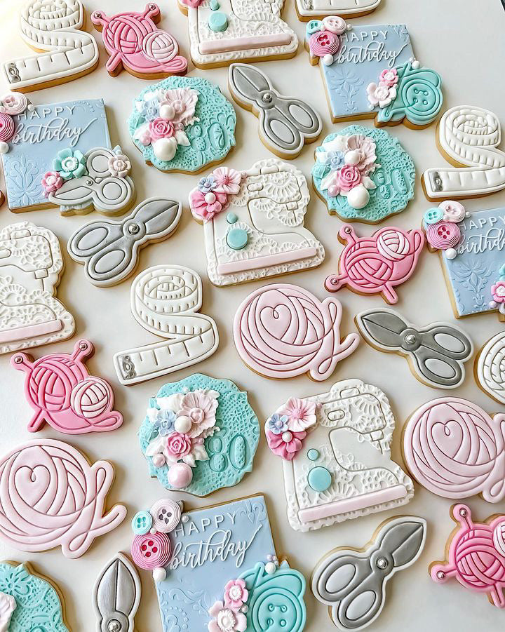 Sewing Machine - Cookie Stamp & Cutter - Perfect for Fondant & Sugar Cookies