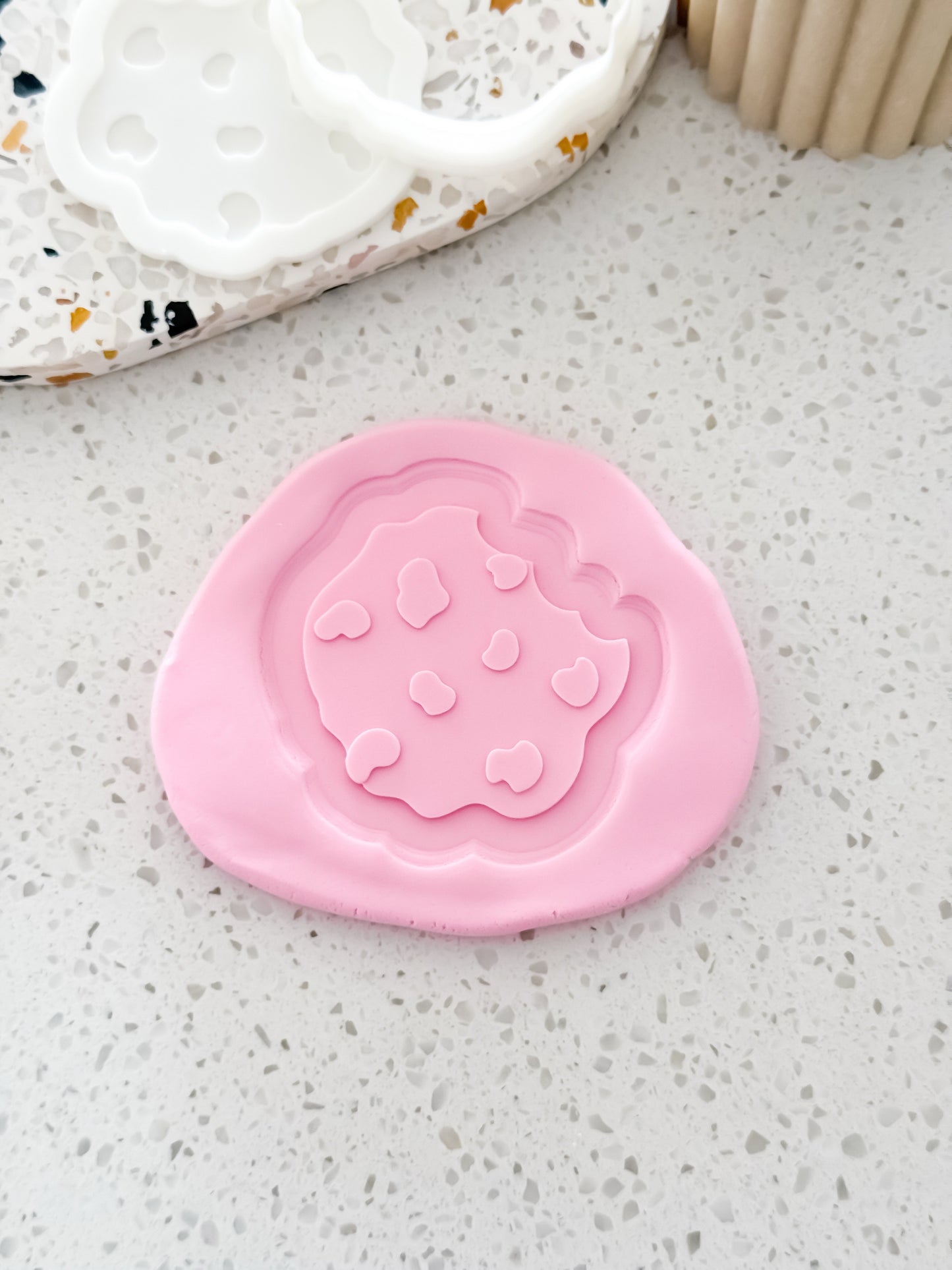 Cookie (With Bite) Stamp & Cutter - Perfect for Fondant & Sugar Cookies