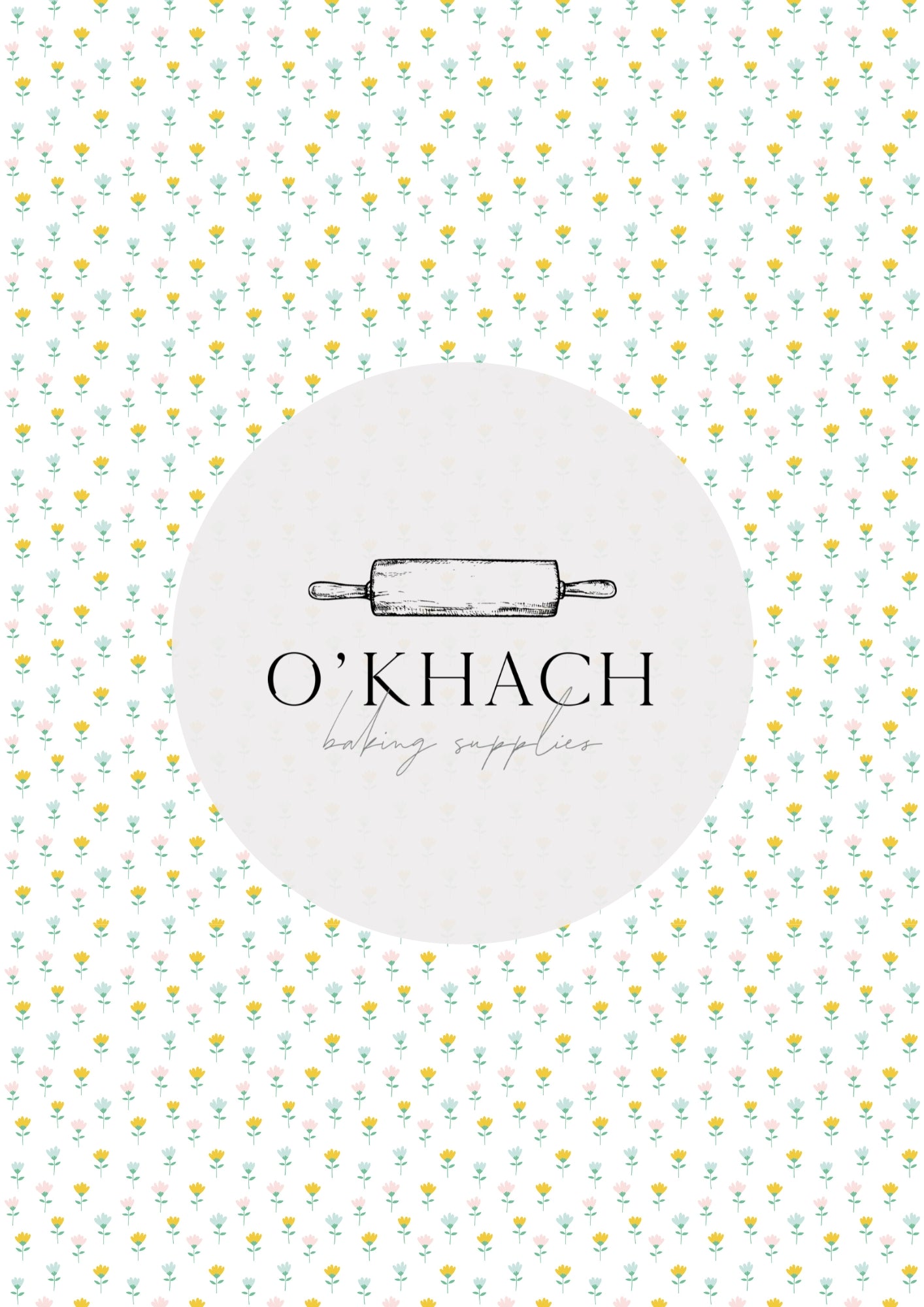 Easter Garden Pattern No.11 - Edible Image - O'Khach Baking Supplies