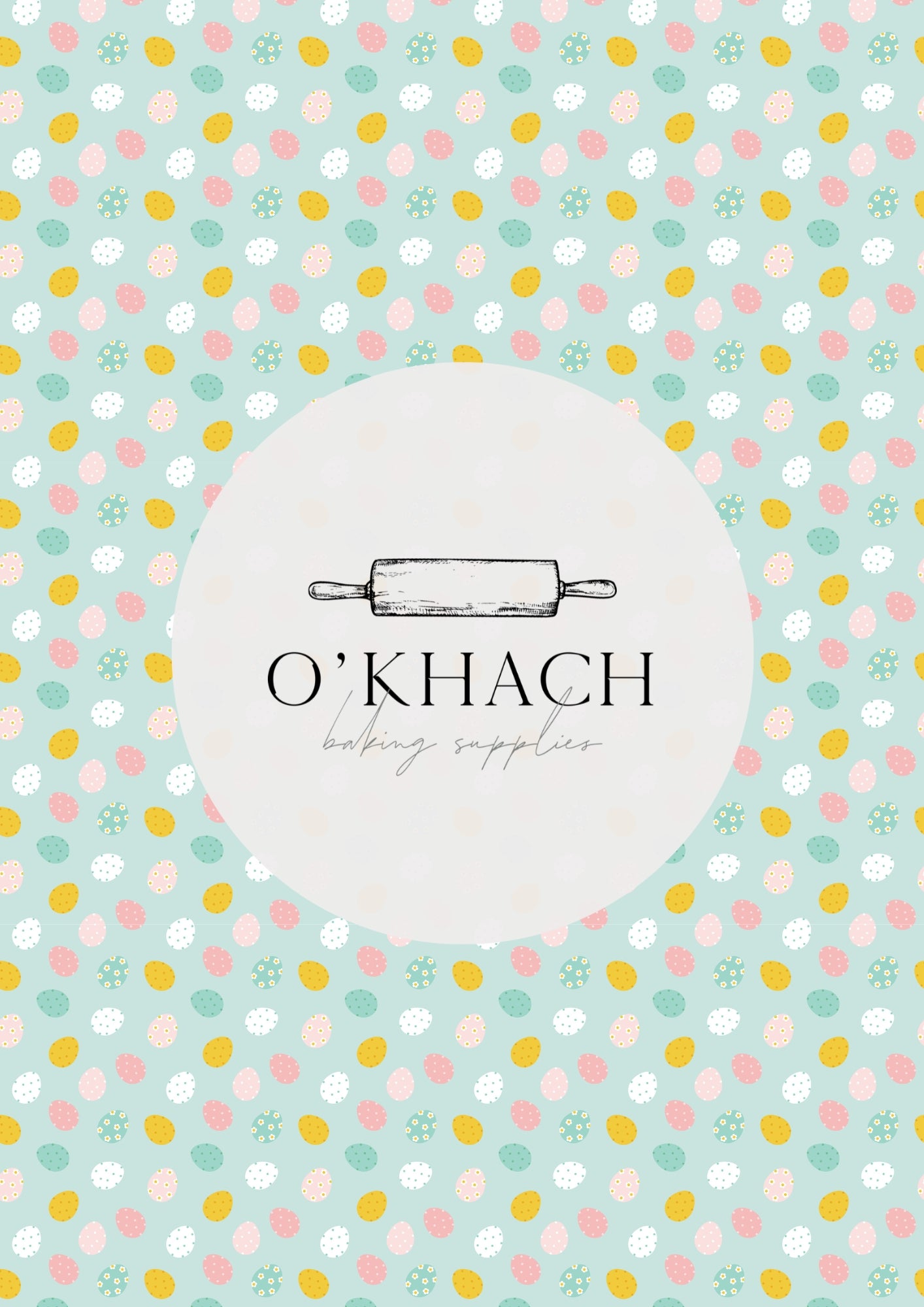 Easter Garden Pattern No.12 - Edible Image - O'Khach Baking Supplies