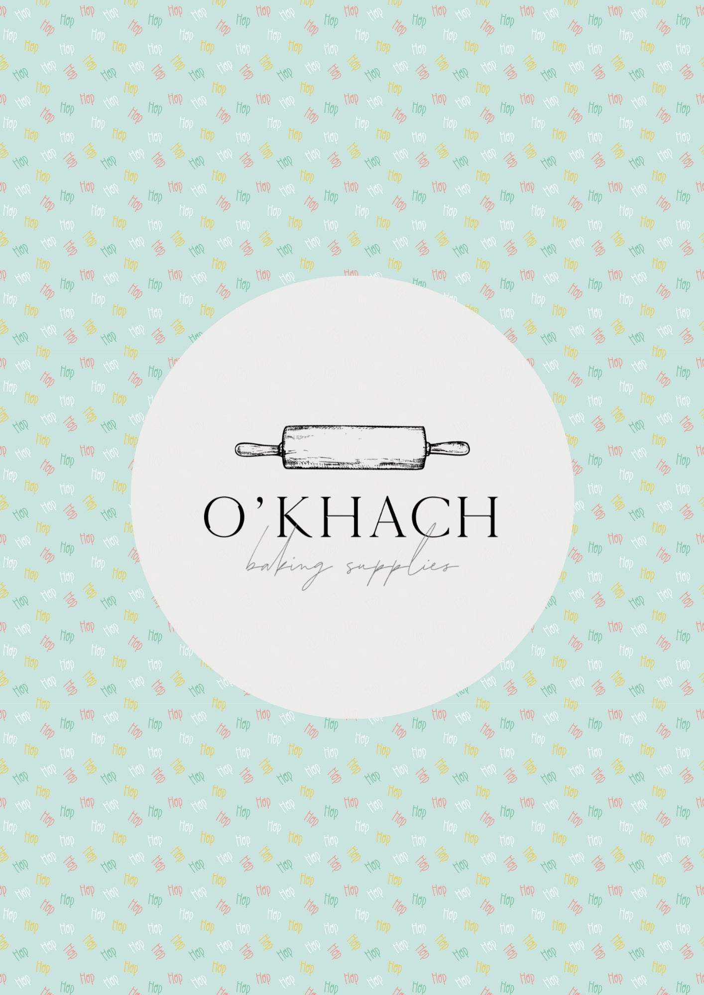 Easter Garden Pattern No.6 - Edible Image - O'Khach Baking Supplies