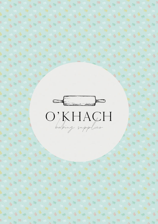 Easter Garden Pattern No.6 - Digital Edible Image for Cakes & Cookies