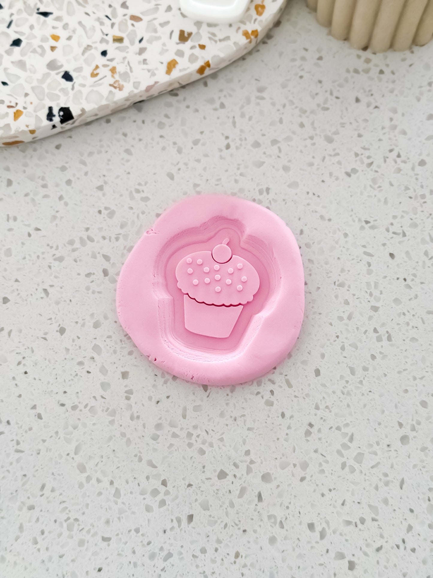Mini Cupcake (Caterpillar) Stamp & Cutter - Perfect for Fondant & Sugar Cookies