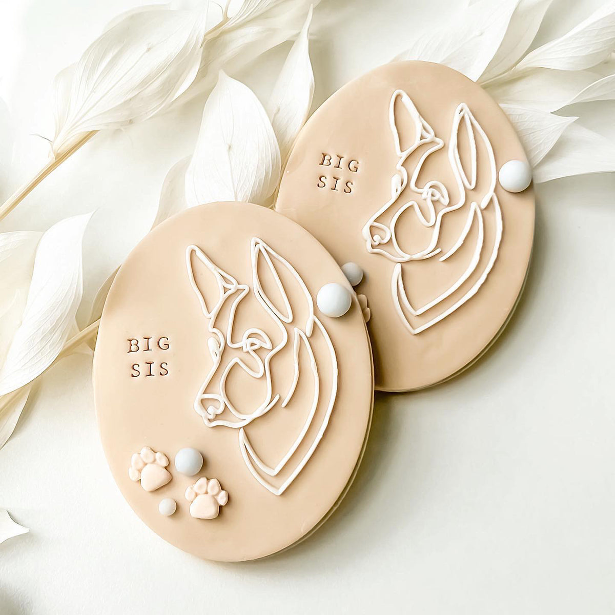 German Shepherd (Outline) 'UP' - Cookie Stamp - Perfect for Fondant and Sugar Cookies
