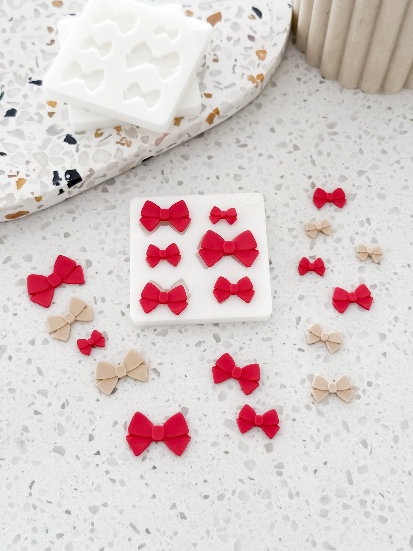 Folded Bow - Finger Press Fondant Mould