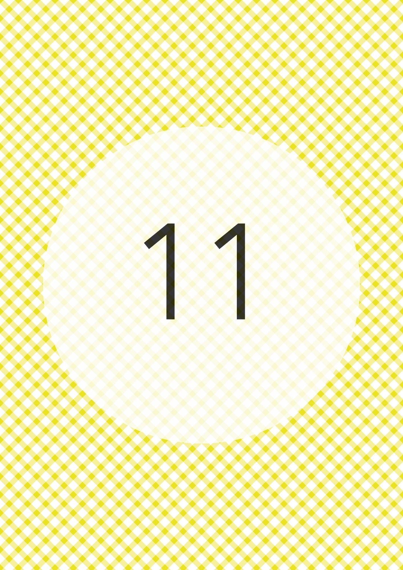 Lemon Yellow diagonal gingham edible image, Gingham Cross No.11, by O'Khach