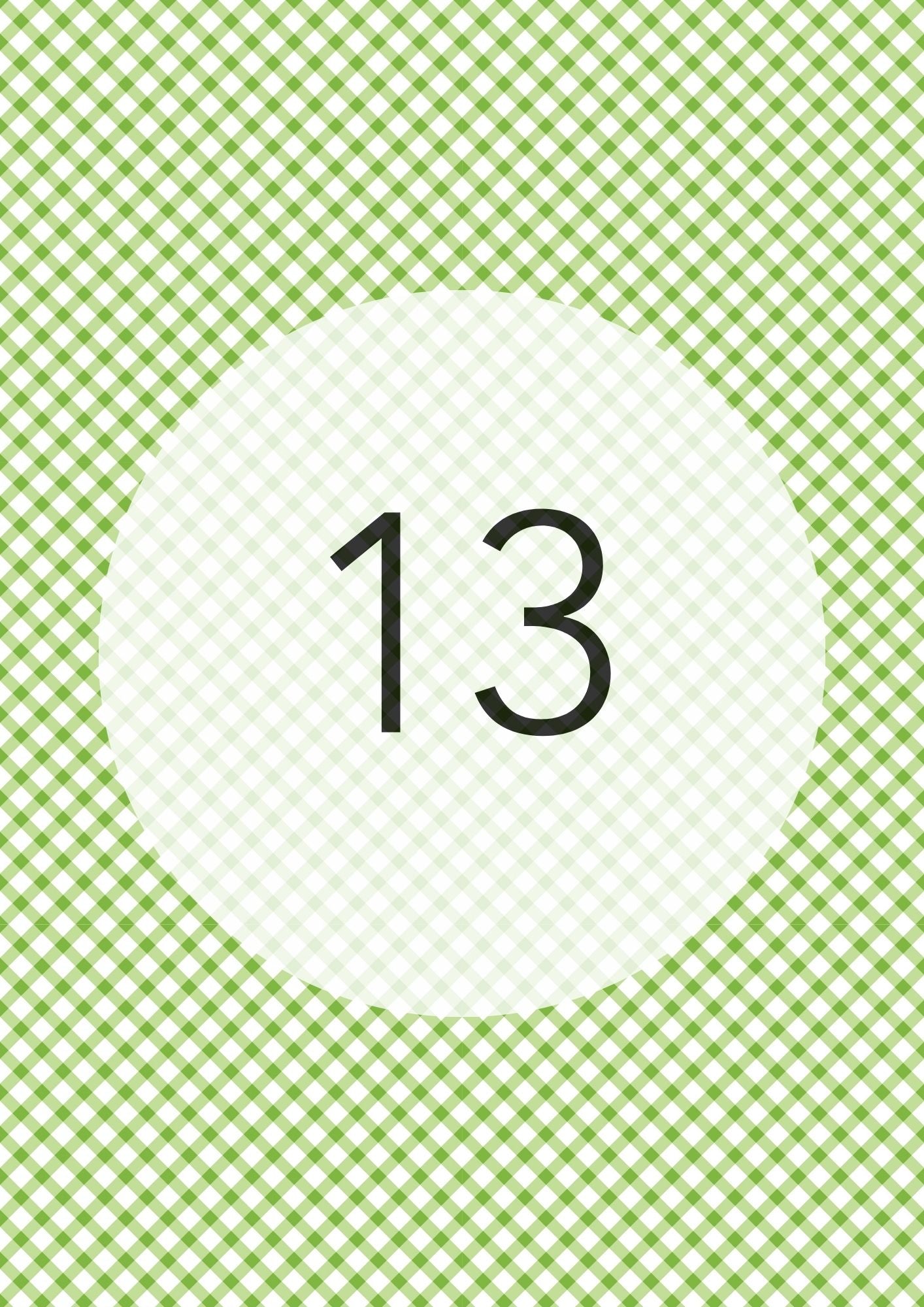 Apple Green diagonal gingham edible image, Gingham Cross No.13, by O'Khach