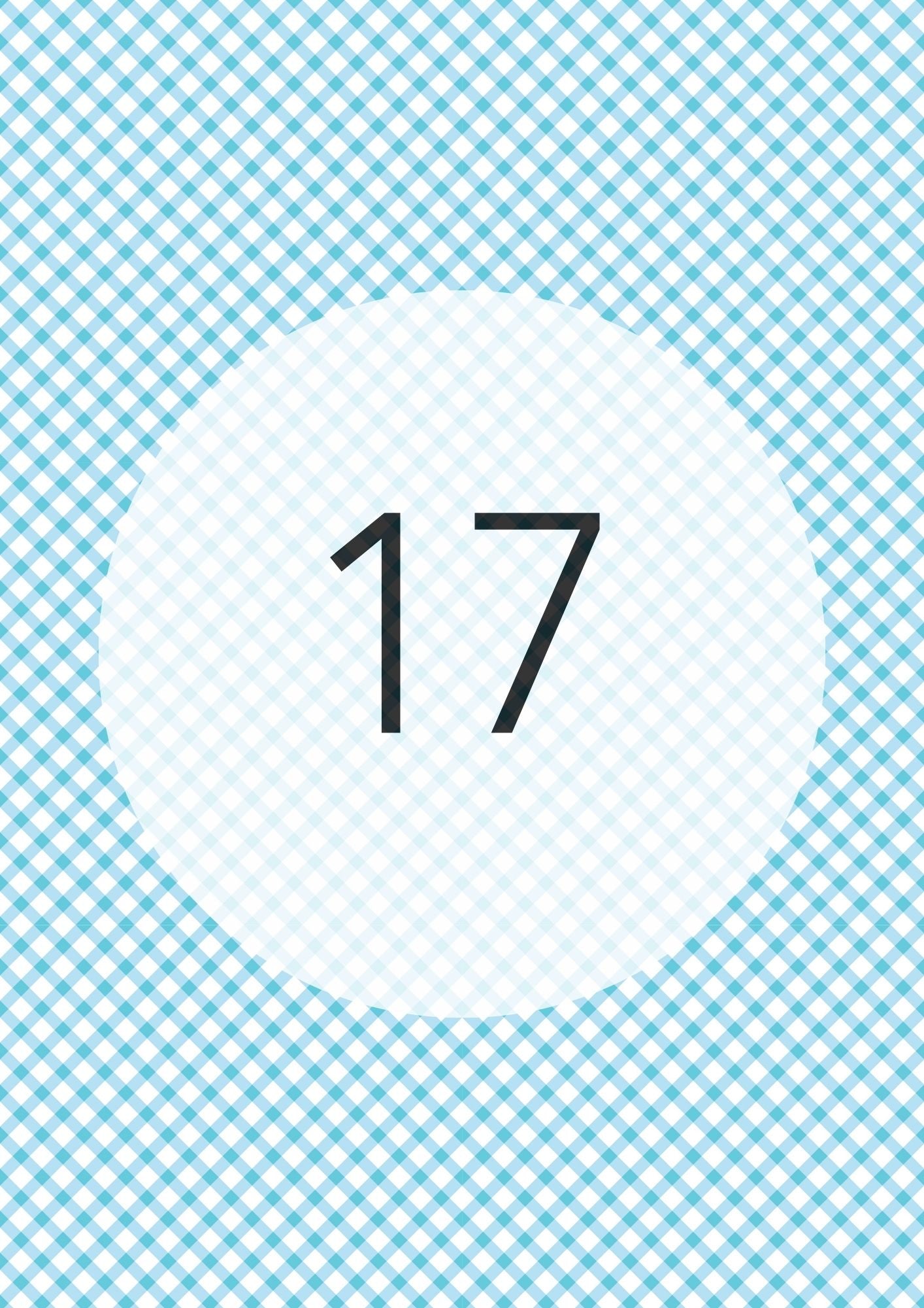 Blue diagonal gingham edible image, Gingham Cross No.17, by O'Khach