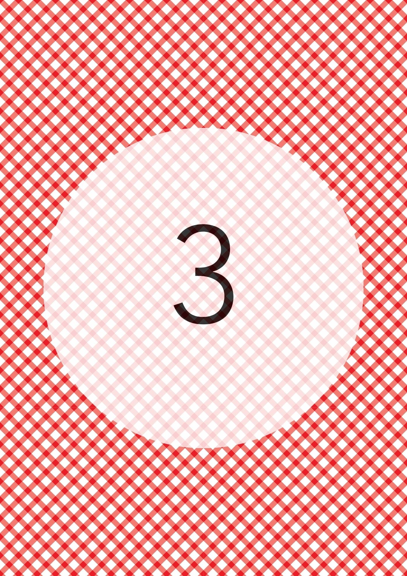 Cherry Red diagonal gingham edible image, Gingham Cross No.3, by O'Khach