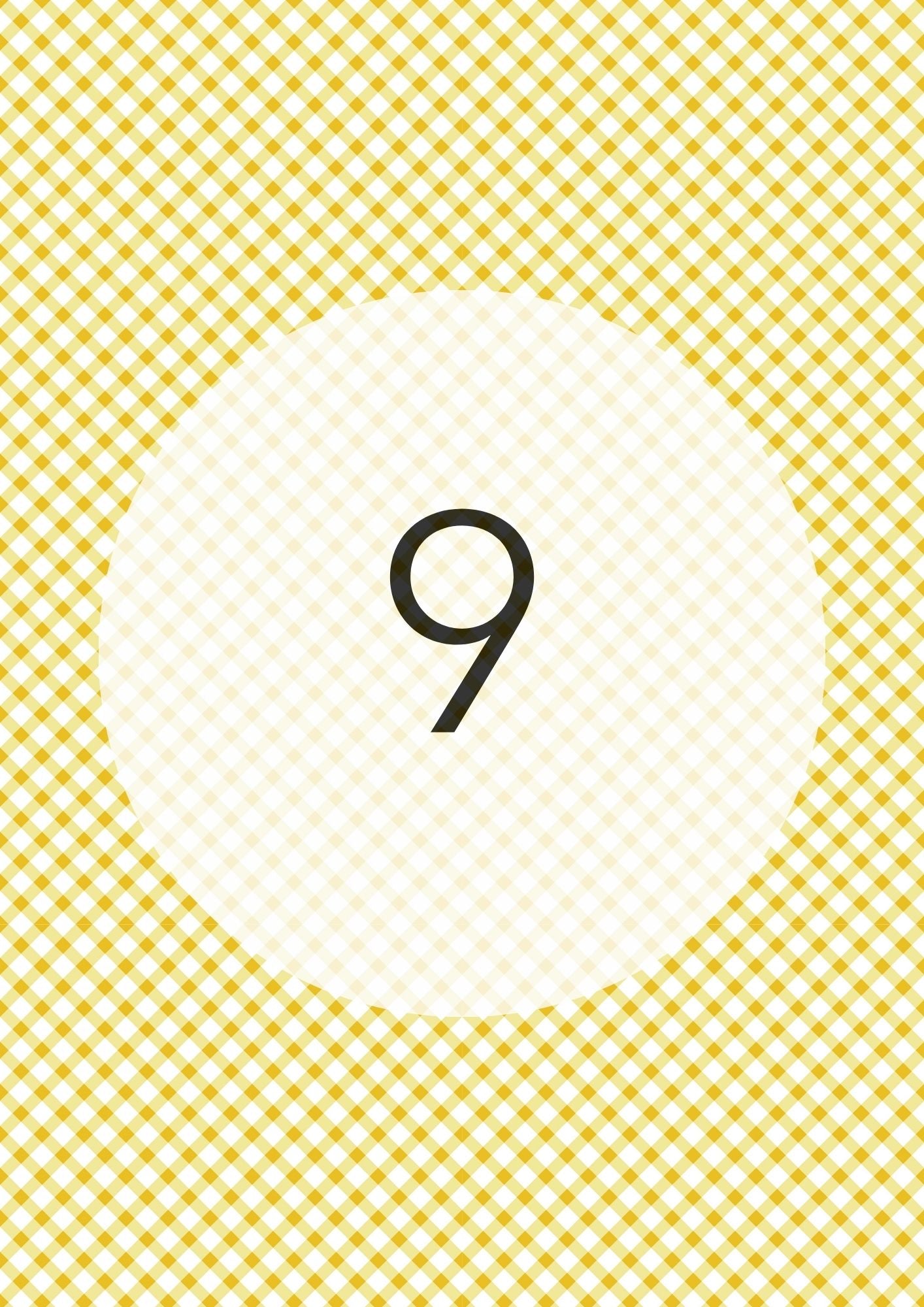 Mustard Yellow diagonal gingham edible image, Gingham Cross No.9, by O'Khach
