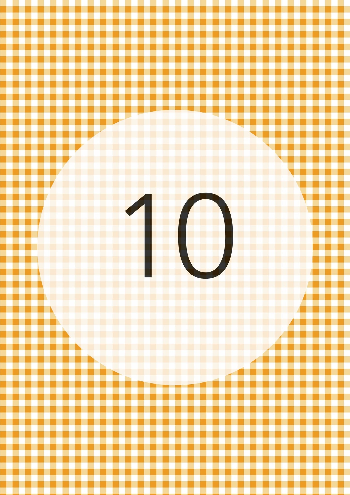 Marigold gingham edible image, Gingham Pattern No.10, by O'Khach