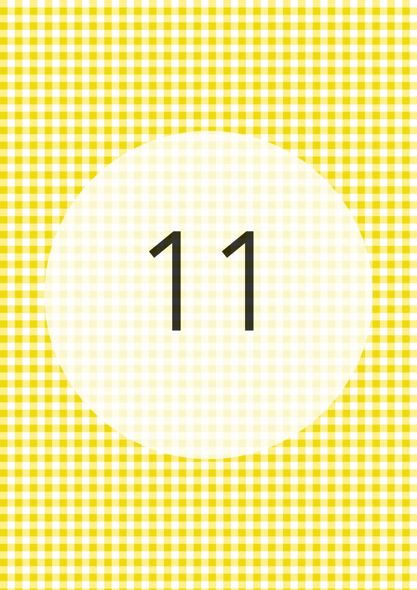 Lemon Yellow gingham edible image, Gingham Pattern No.11, by O'Khach