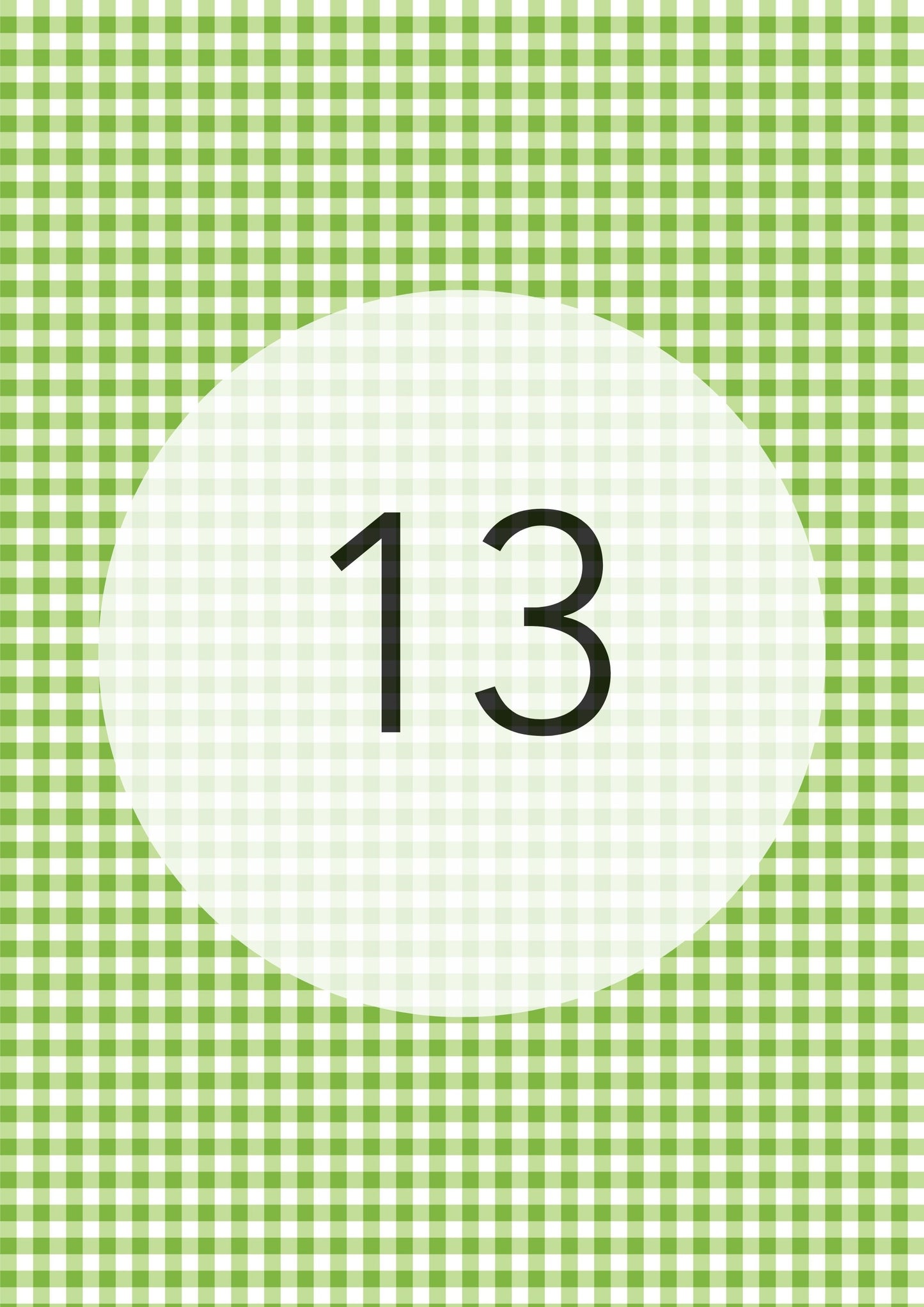 Apple Green gingham edible image, Gingham Pattern No.13, by O'Khach