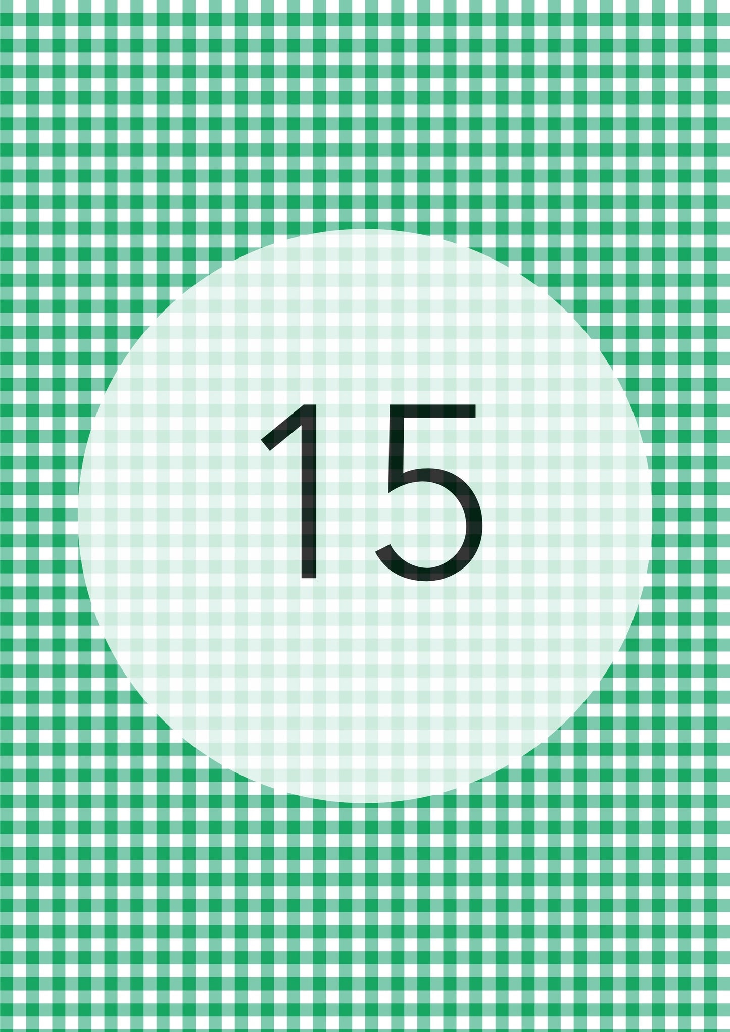 Emerald Green gingham edible image, Gingham Pattern No.15, by O'Khach