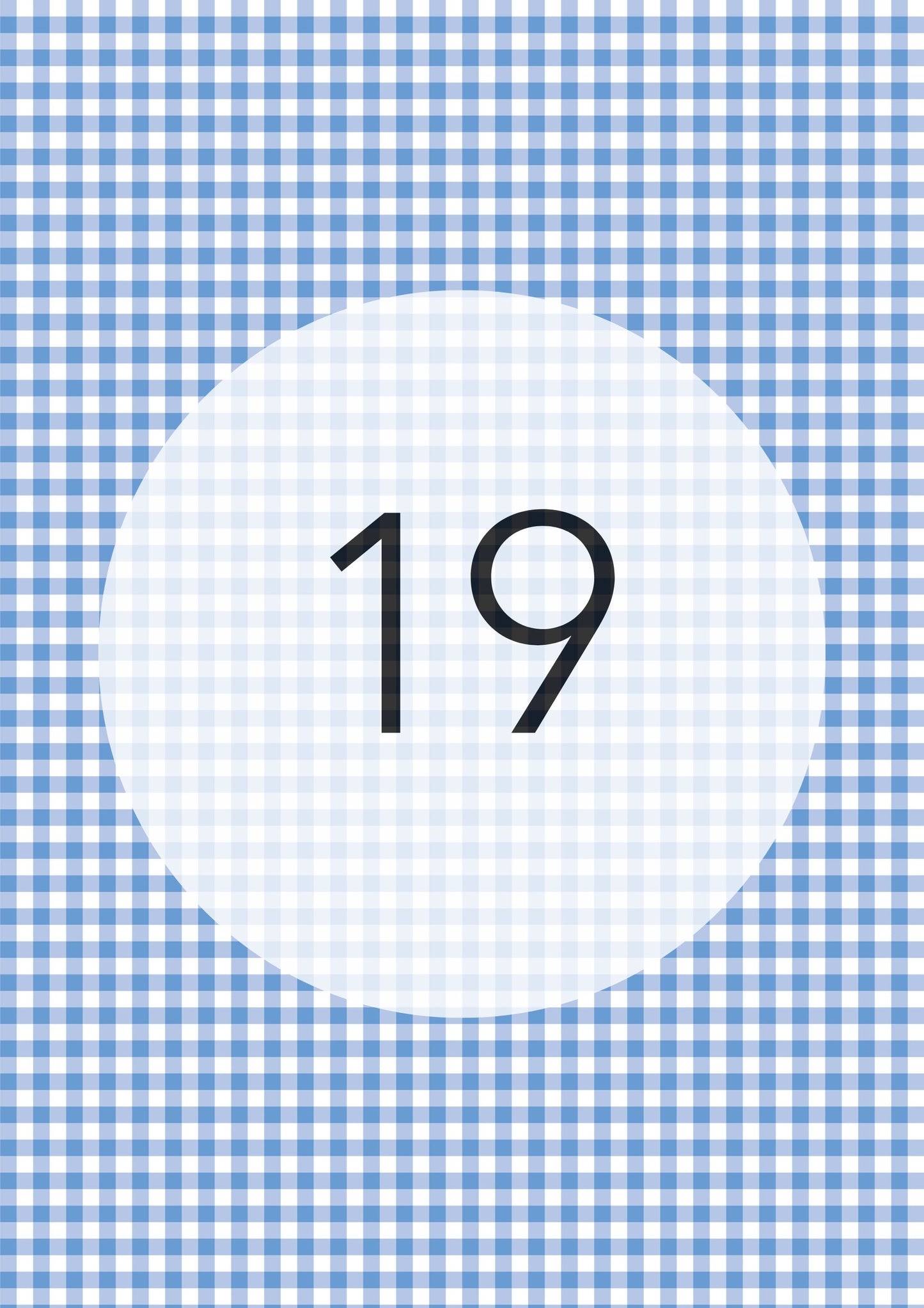 Cornflower Blue gingham edible image, Gingham Pattern No.19, by O'Khach
