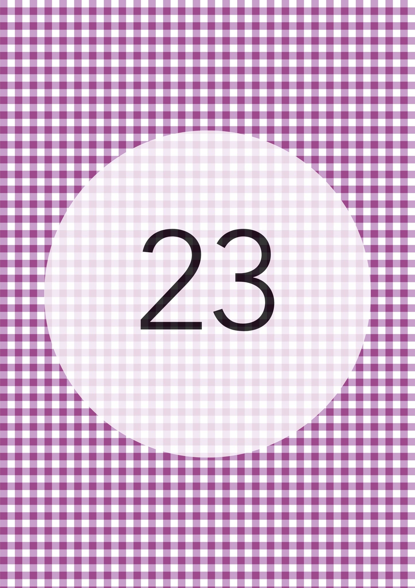 Plum gingham edible image, Gingham Pattern No.23, by O'Khach