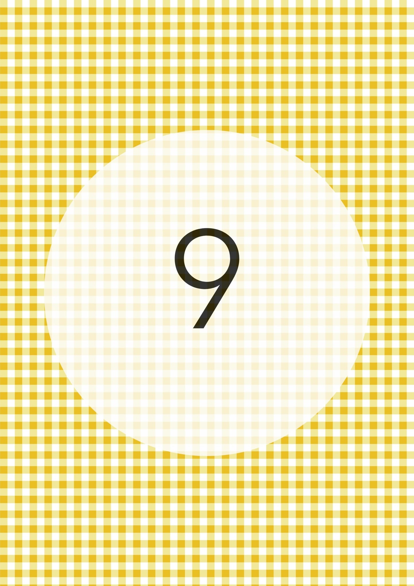 Mustard Yellow gingham edible image, Gingham Pattern No.9, by O'Khach