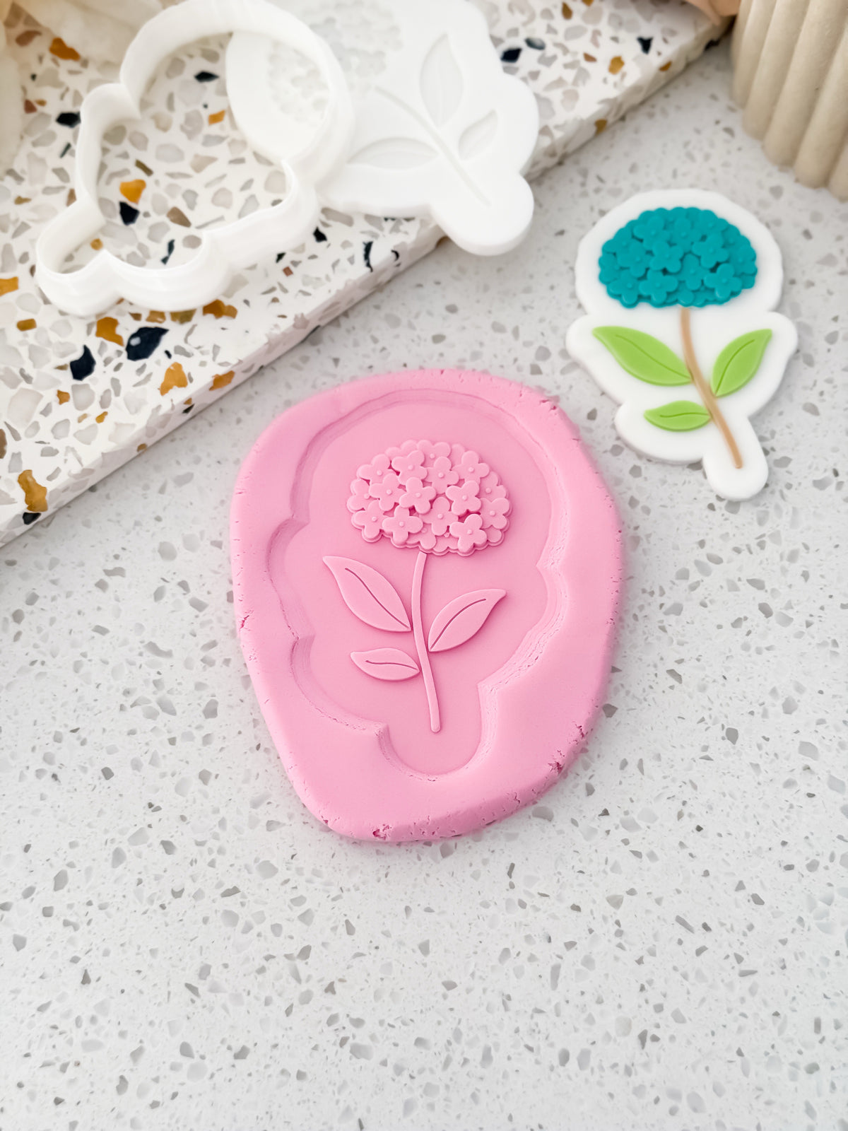 Hydrangea Bloom Stamp & Cutter - Perfect for Fondant & Sugar Cookies