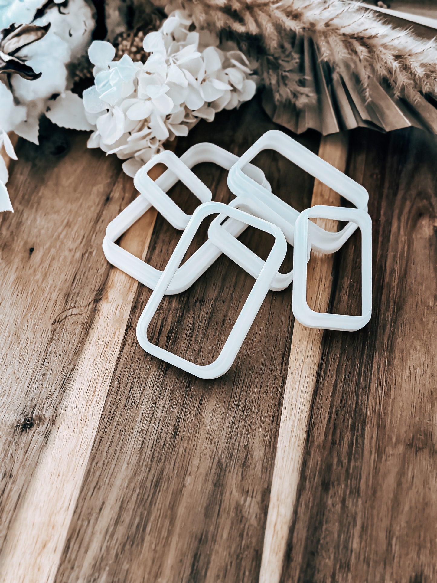 Rounded Edge Rectangle Cookie Cutters – Perfect for Fondant, Sugar Cookies & Baking