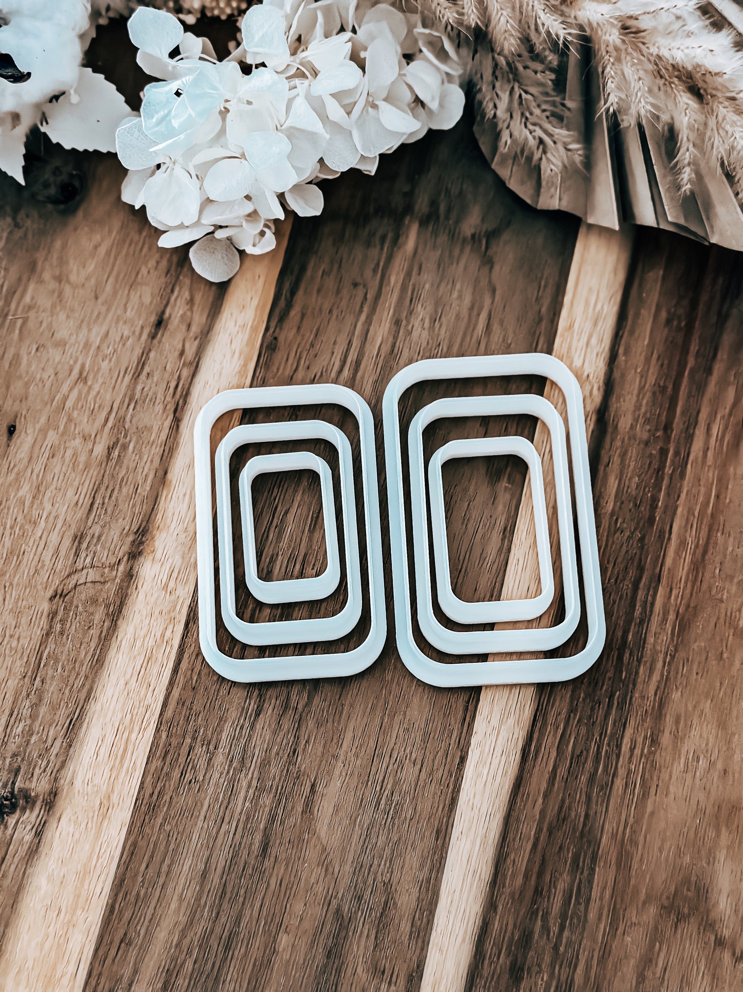 Rounded Edge Rectangle Cookie Cutters – Perfect for Fondant, Sugar Cookies & Baking