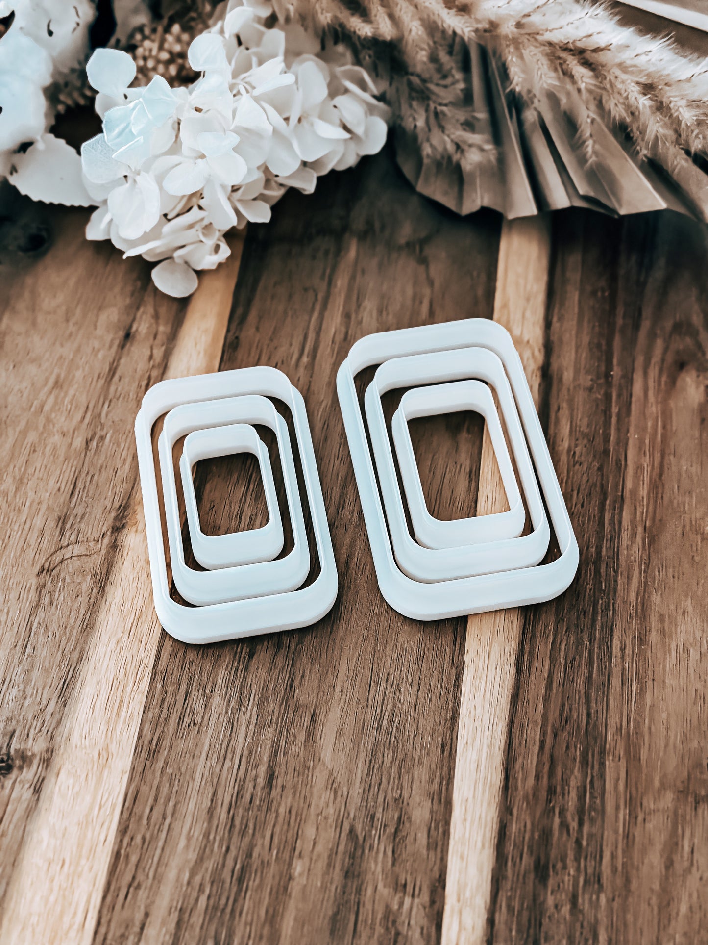 Rounded Edge Rectangle Cookie Cutters – Perfect for Fondant, Sugar Cookies & Baking
