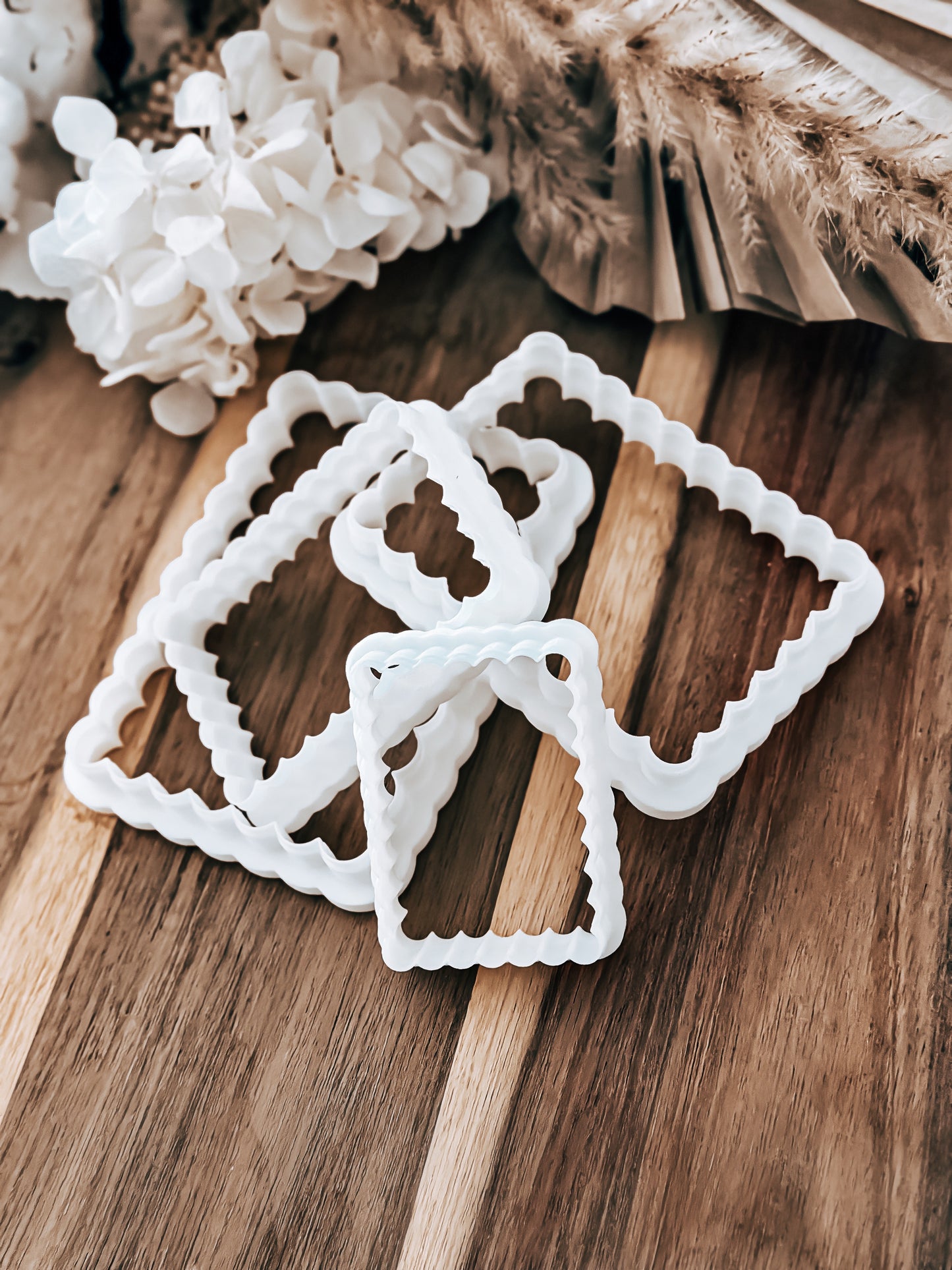 Scalloped Rectangle Cookie Cutters – Perfect for Fondant, Sugar Cookies & Baking
