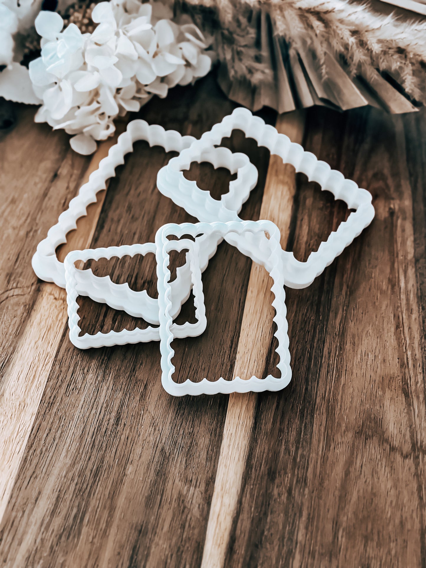 Scalloped Rectangle Cookie Cutters – Perfect for Fondant, Sugar Cookies & Baking