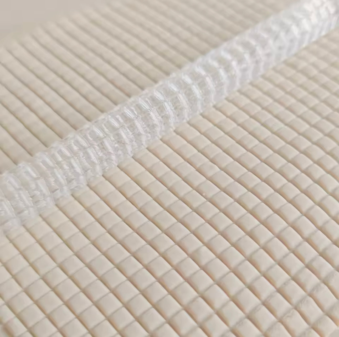 Waffle Grid Pattern - Acrylic Embossing Rolling Pin – Fondant, Cookie & Clay Texture Roller