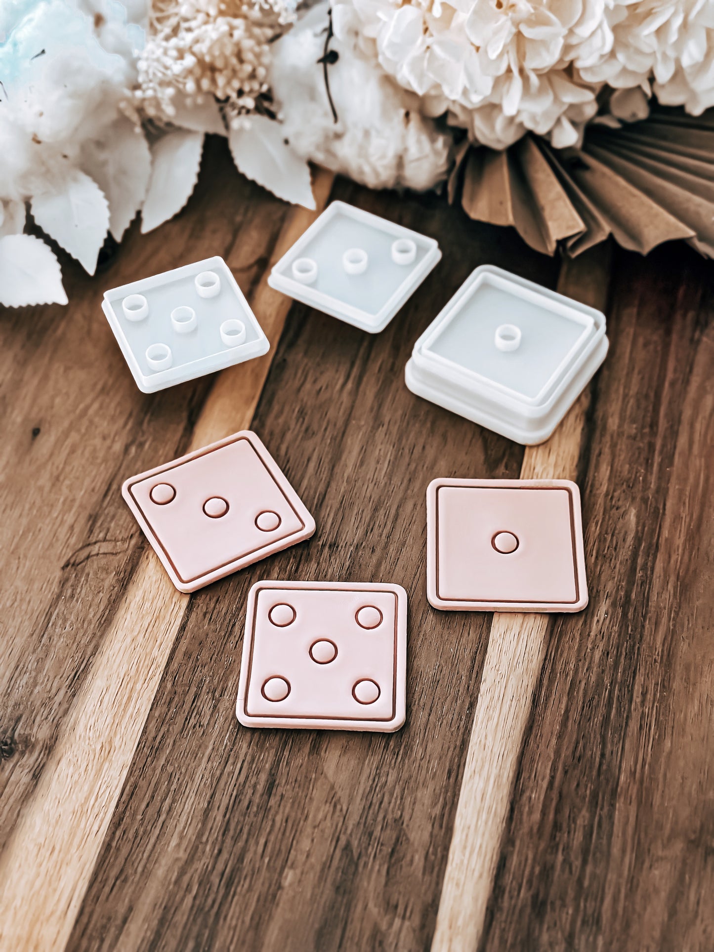 Mini Dice (Set Of 3) Stamp & Cutter - Perfect for Fondant & Sugar Cookies