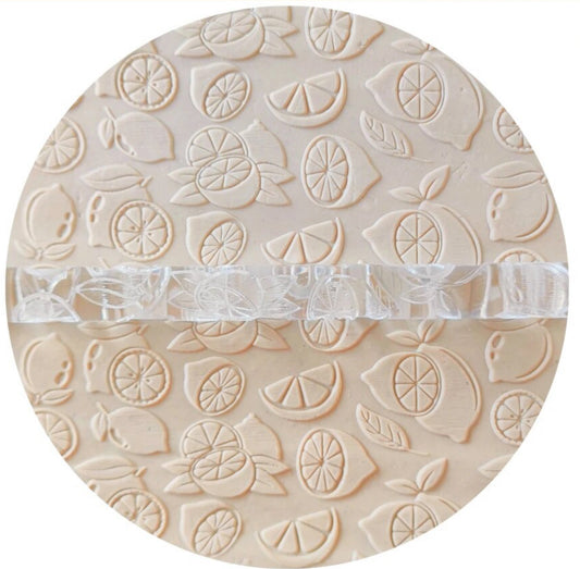Lemon Pattern - Acrylic Rolling Pin - O'Khach Baking Supplies