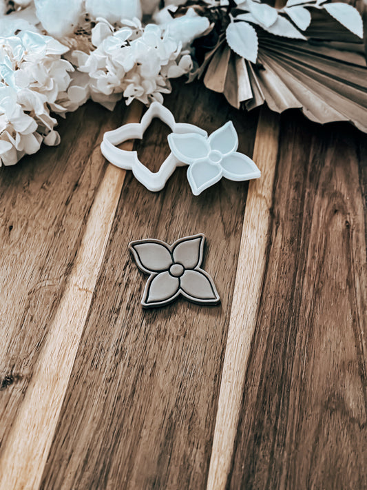 Mini Petal Flower - Cookie Stamp and Cutter