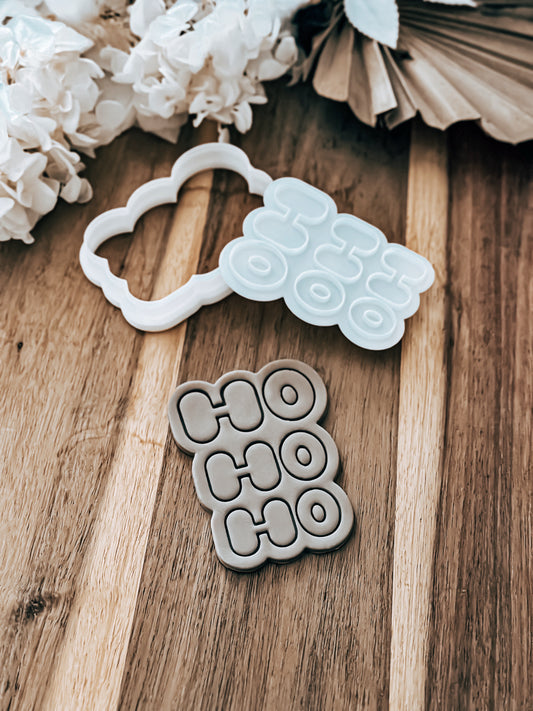 HoHoHo (Bubble)- Cookie Stamp and Cutter