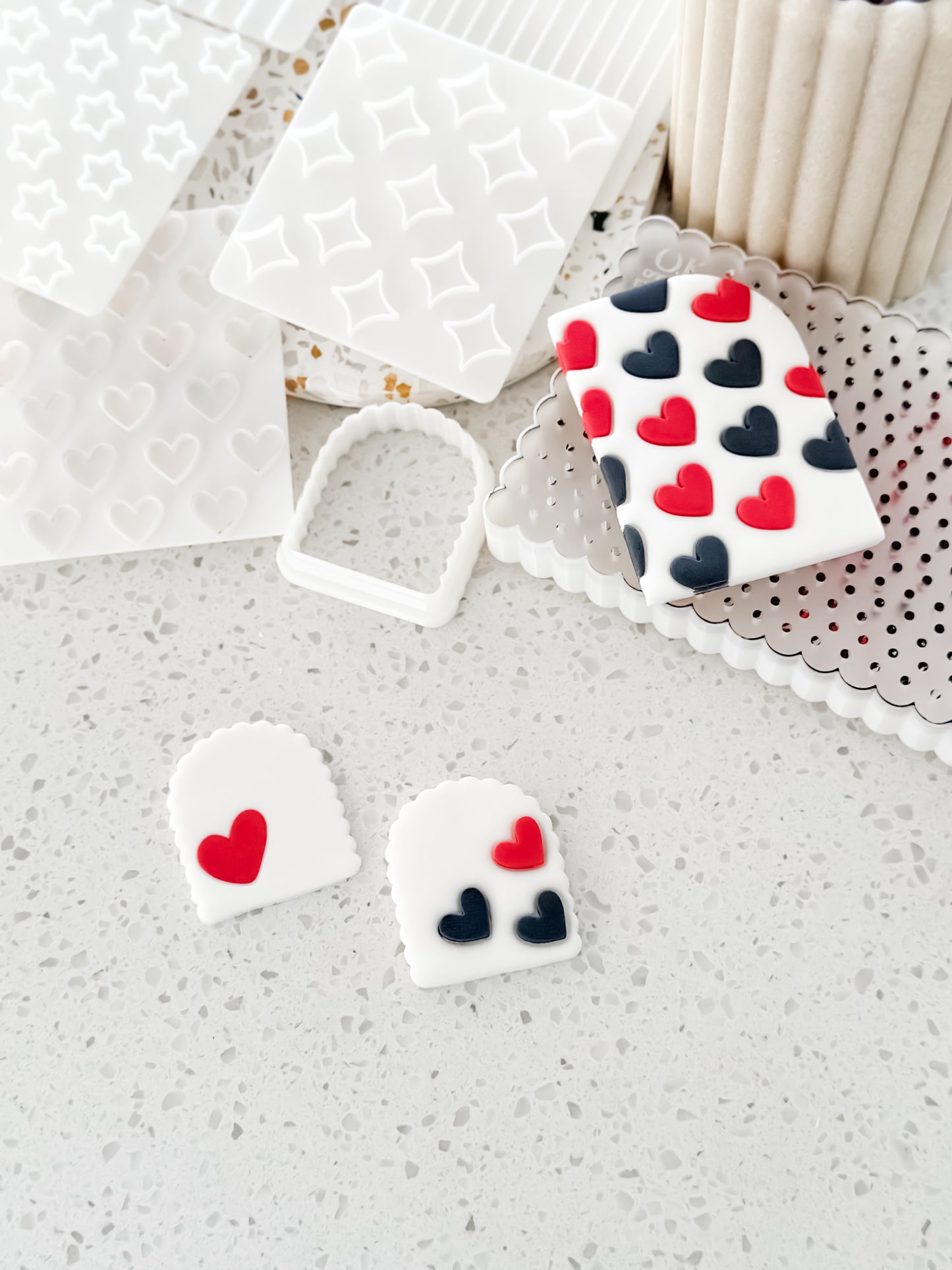 Heart Pattern - Cookie Stamp - Ideal for Fondant & Sugar Cookies