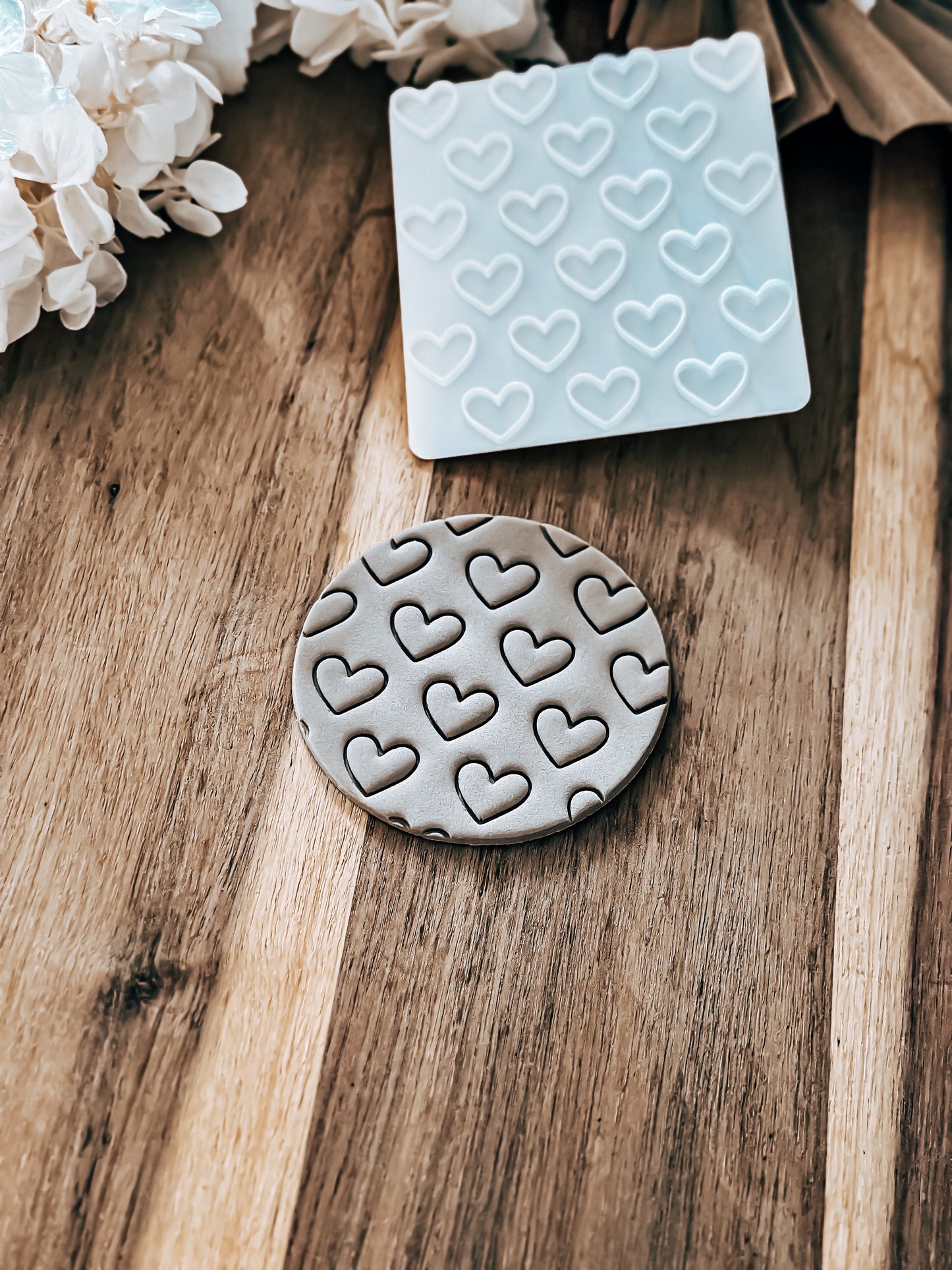 Heart Pattern - Cookie Stamp - Ideal for Fondant & Sugar Cookies