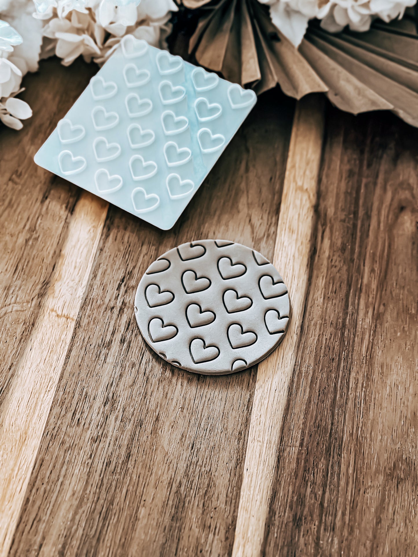 Heart Pattern - Cookie Stamp - Ideal for Fondant & Sugar Cookies