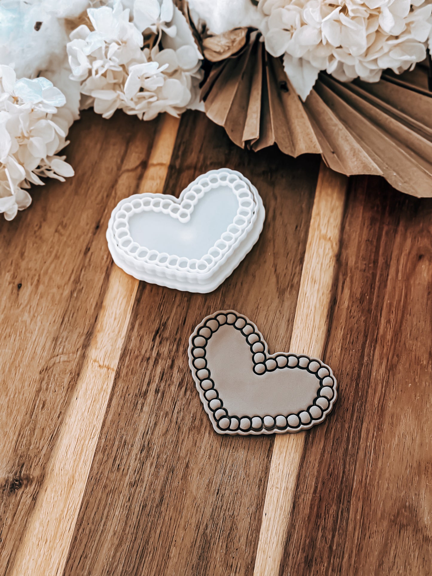 Pearl Heart - Cookie Stamp and Cutter
