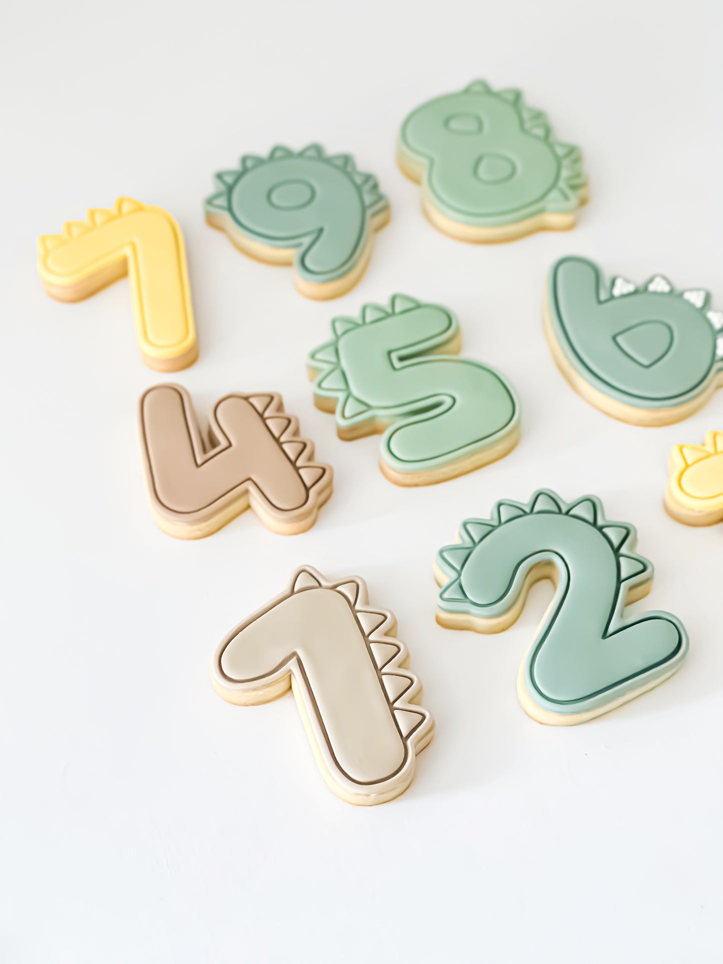 Dino (Roarr) Number Range - Ideal for Fondant & Sugar Cookies