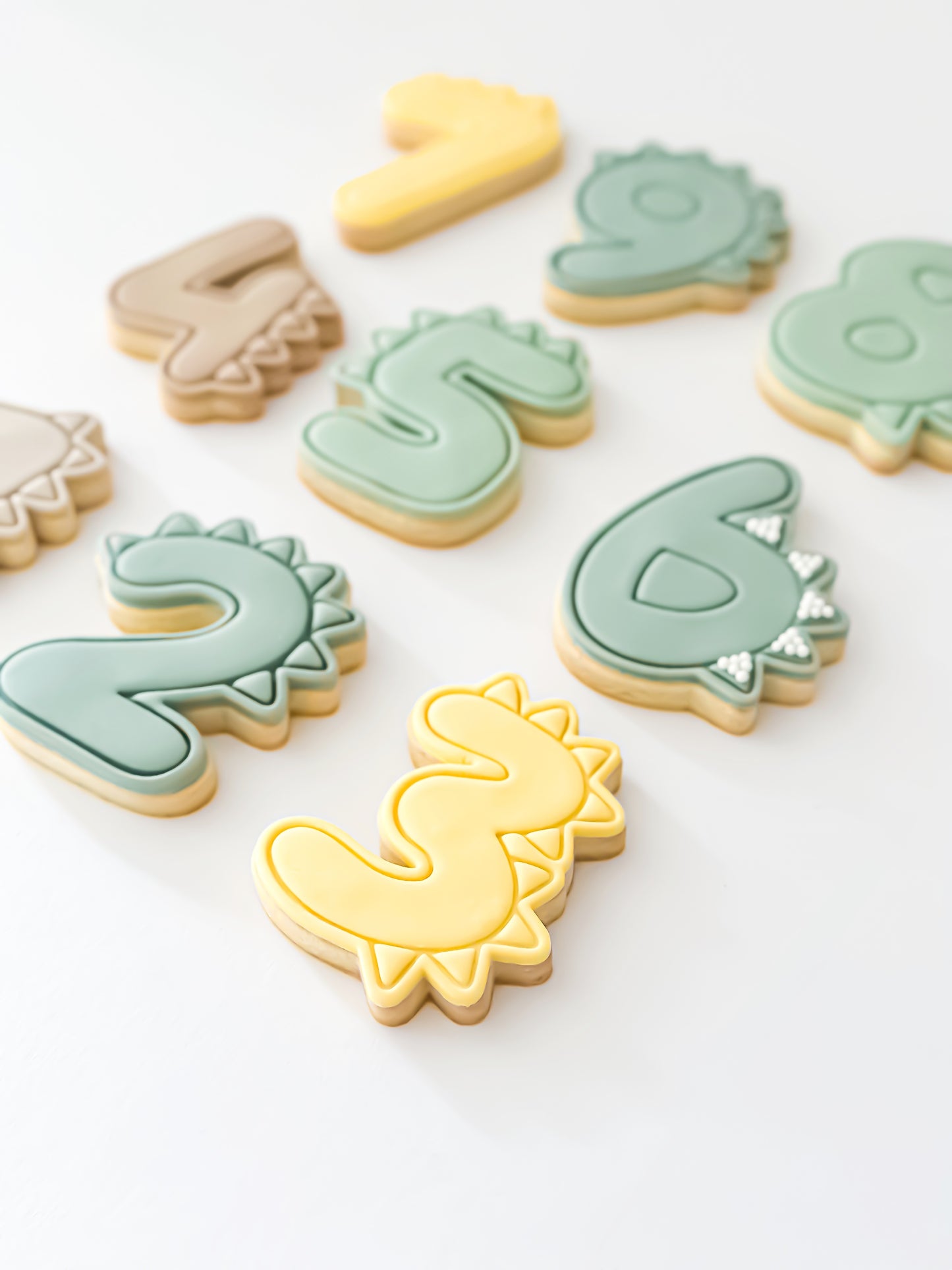 Dino (Roarr) Number Range - Ideal for Fondant & Sugar Cookies