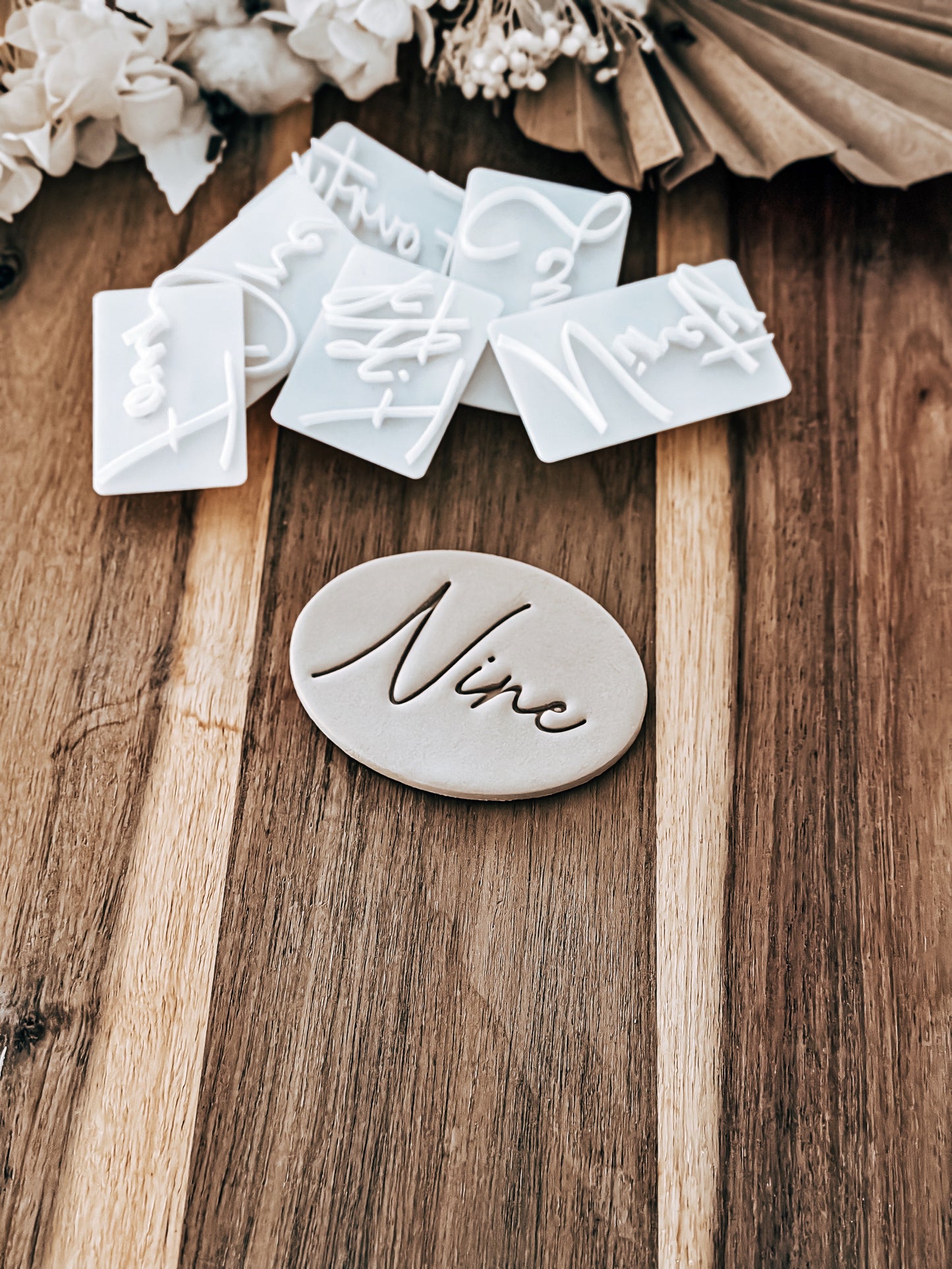 Cursive Number Range - Fondant & Sugar Cookies