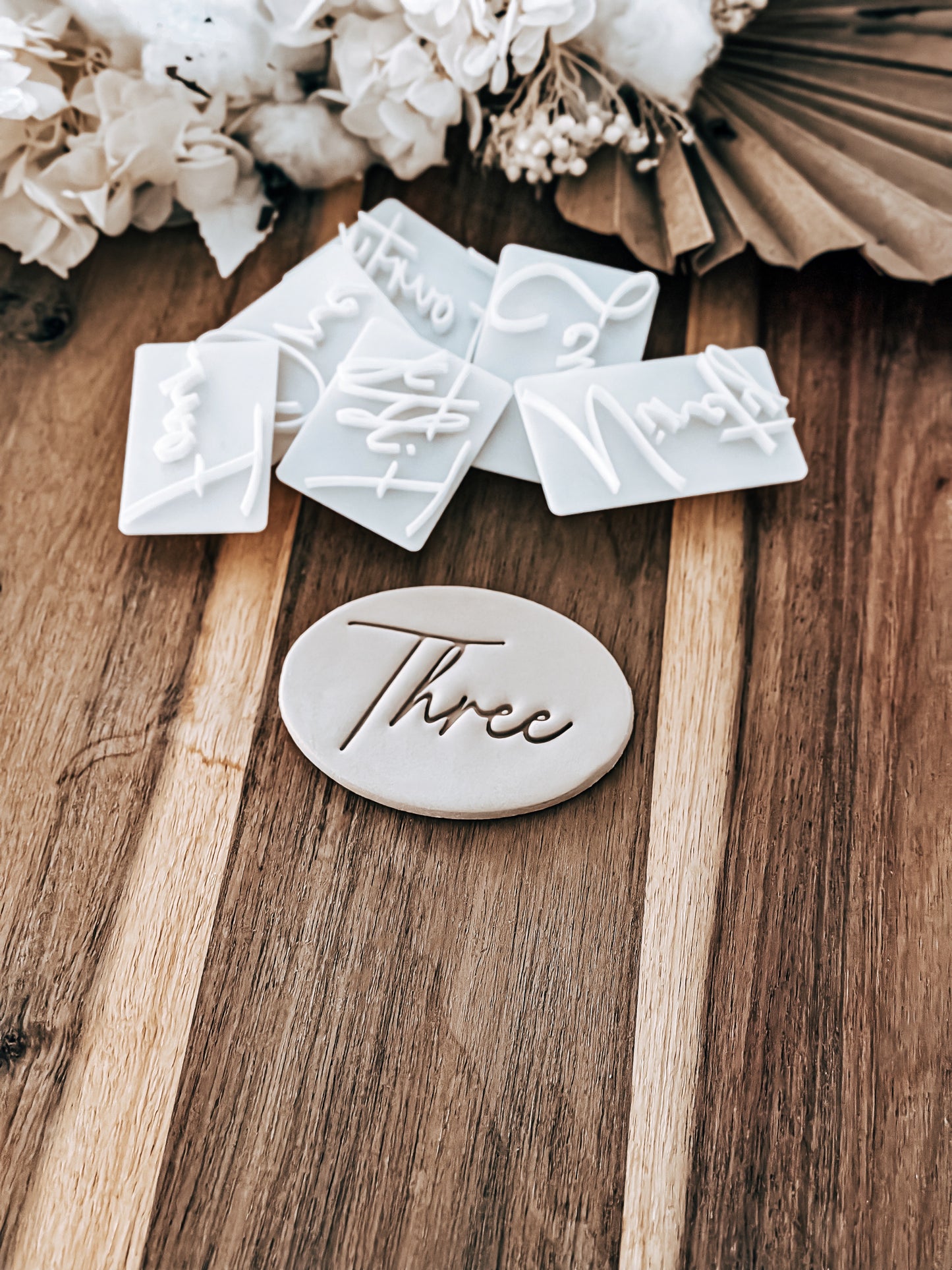 Cursive Number Range - Fondant & Sugar Cookies
